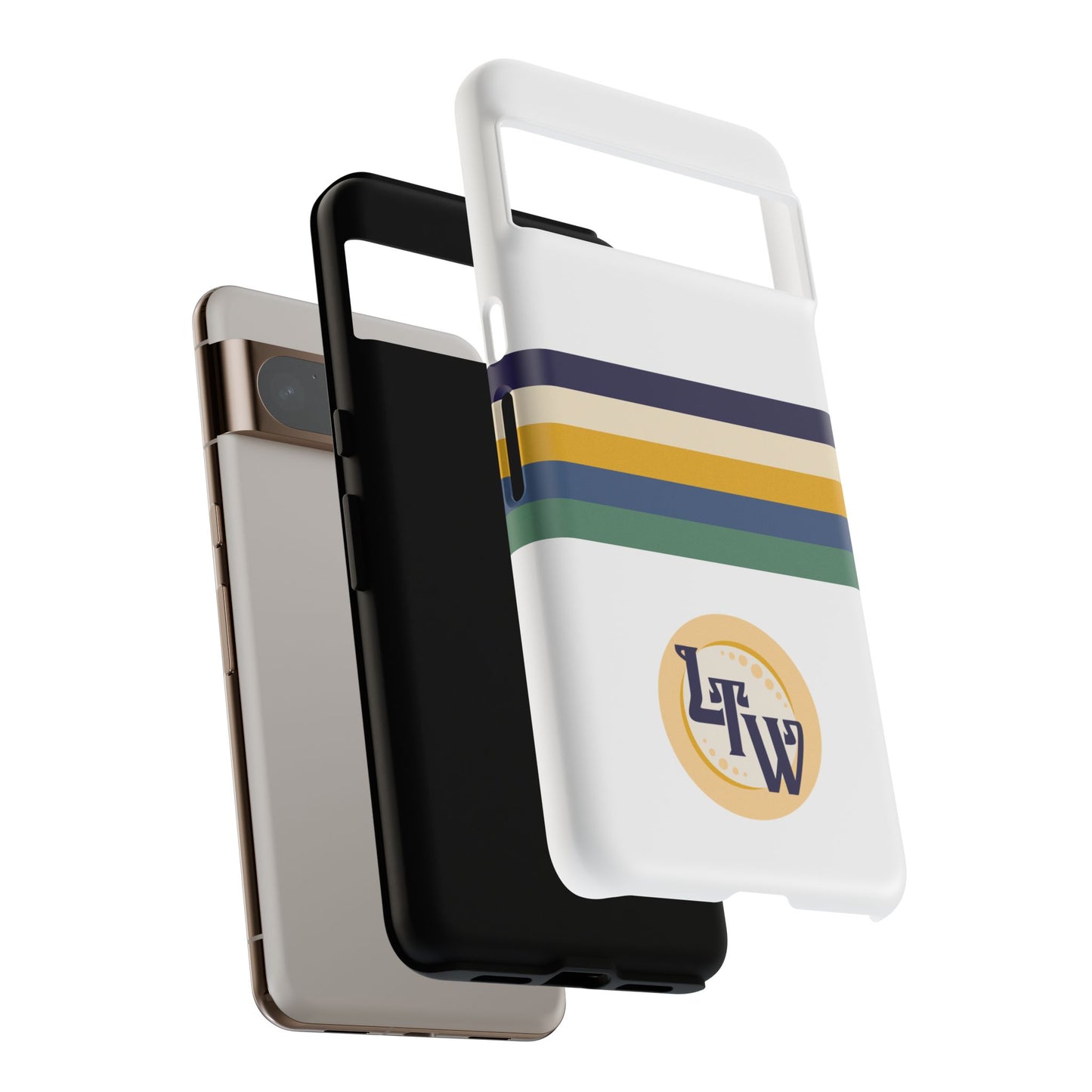LTW Color Stripe and Monogram Tough Phone Case - Google Pixel
