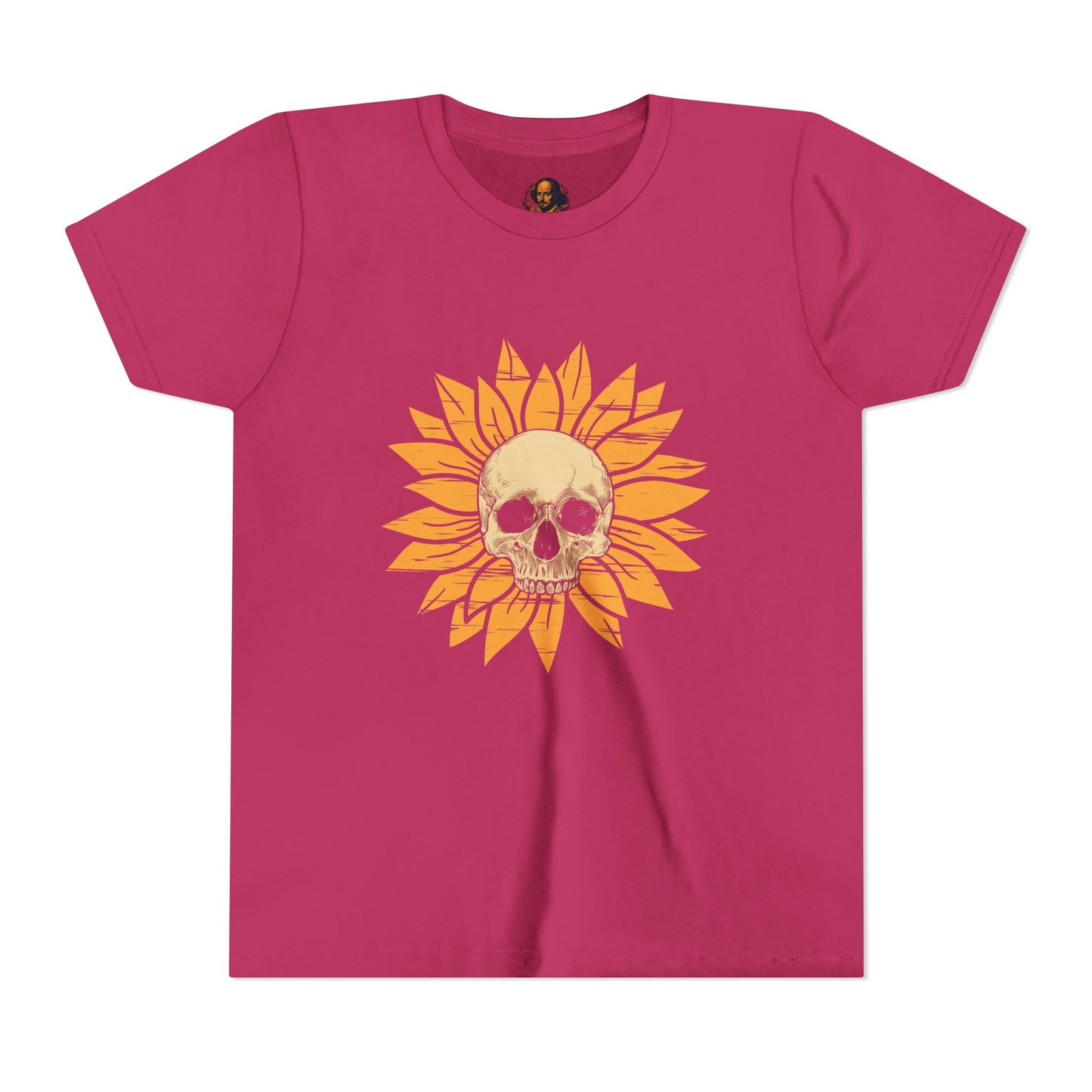 Skull Sunflower Youth Tee
