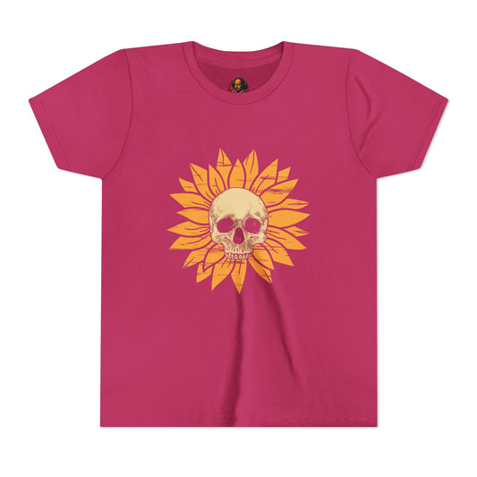 Skull Sunflower Youth Tee