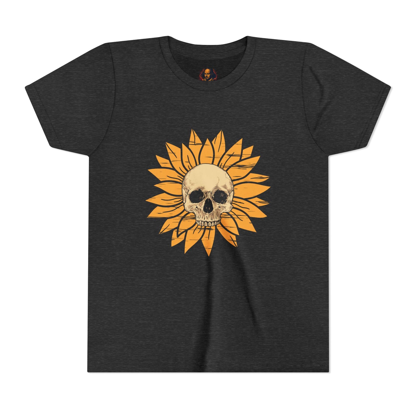 Skull Sunflower Youth Tee