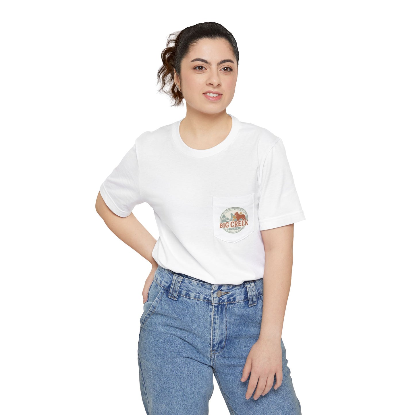 Big Creek Farm Unisex Pocket T-shirt