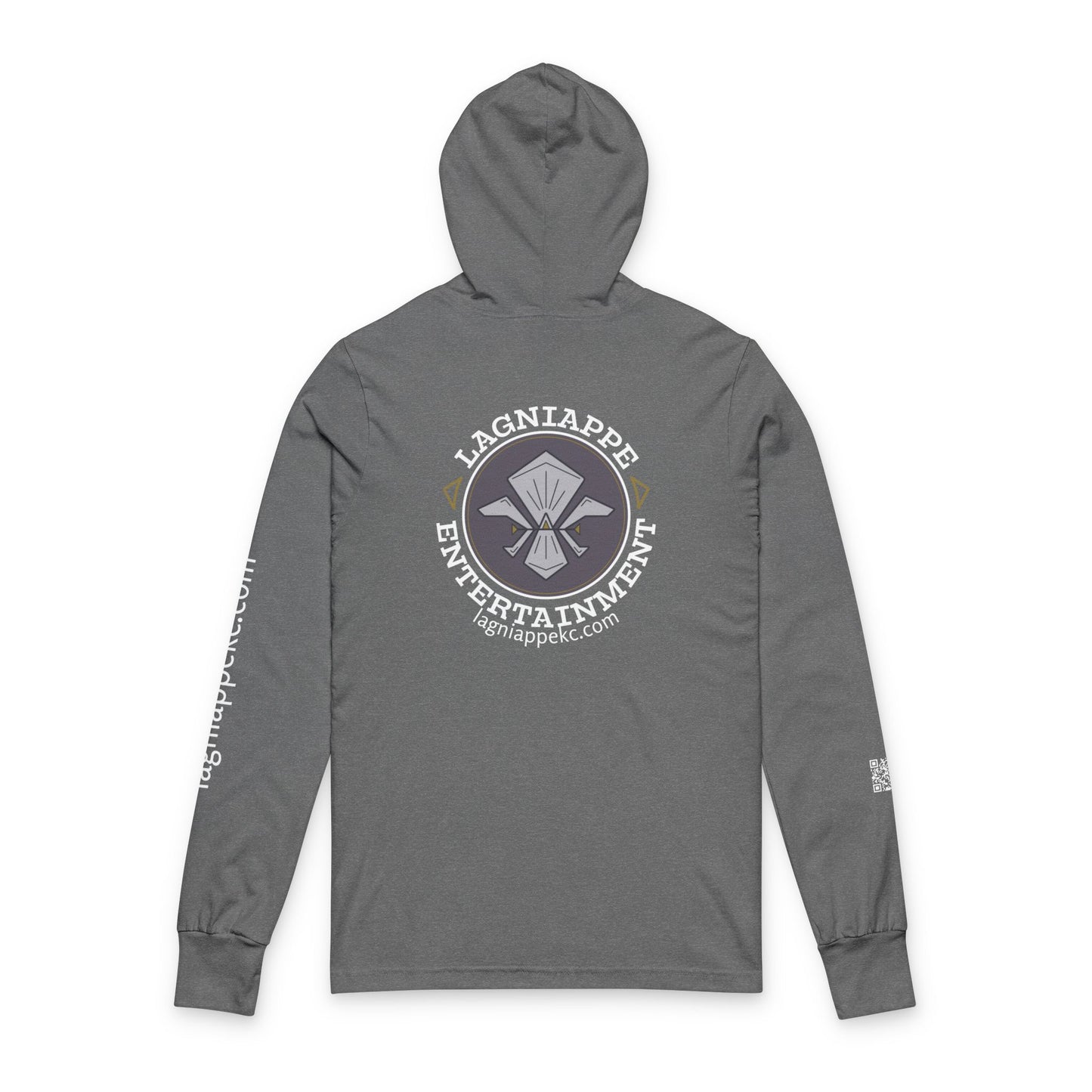 Lagniappe Entertainment Light Color Logo - Unisex Hoodie with Lagniappe Entertainment Design, Casual Streetwear, Gift for Music Lovers, Comfortable Layer, Festival Essential
