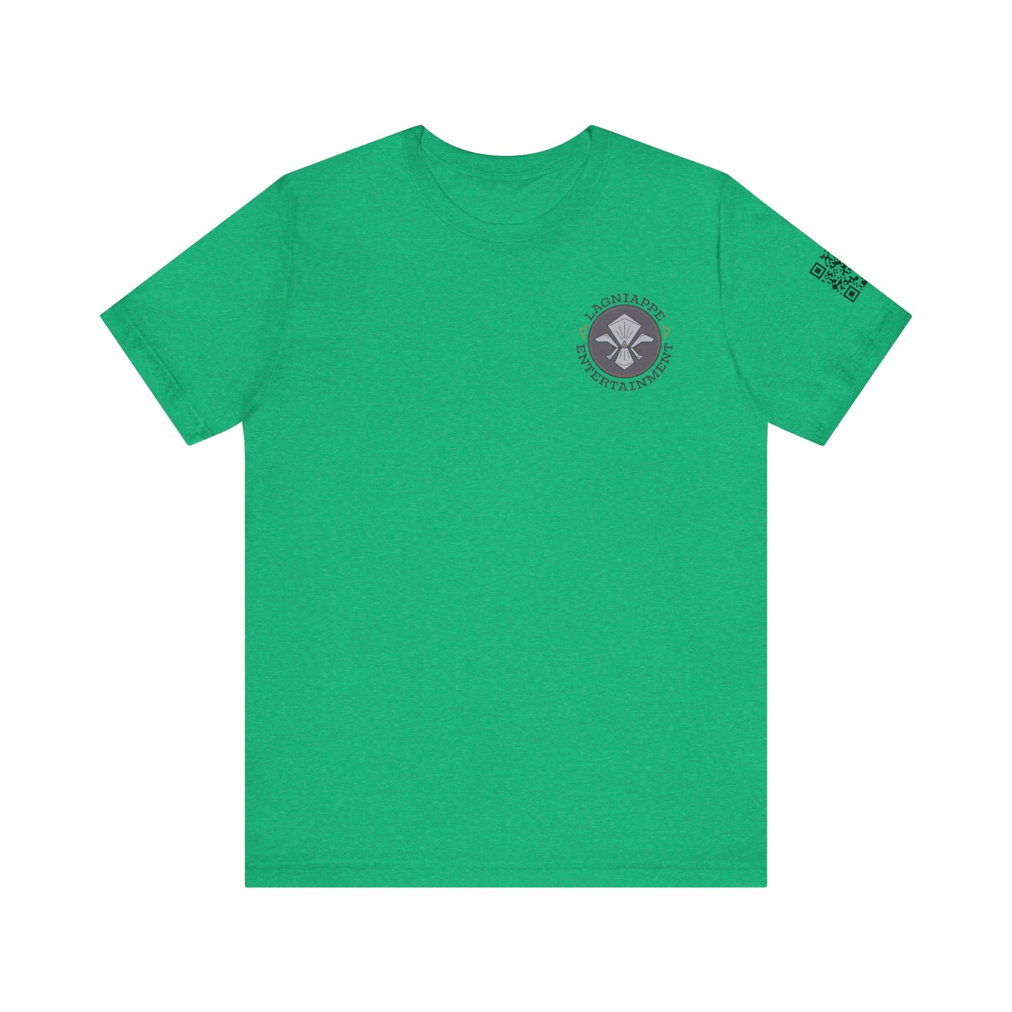 Lagniappe Entertainment Dark Color Logo - Unisex Jersey Tee, Casual Tee, Graphic T-Shirt, Unique Gift, Birthday Gift, Music Festival Apparel