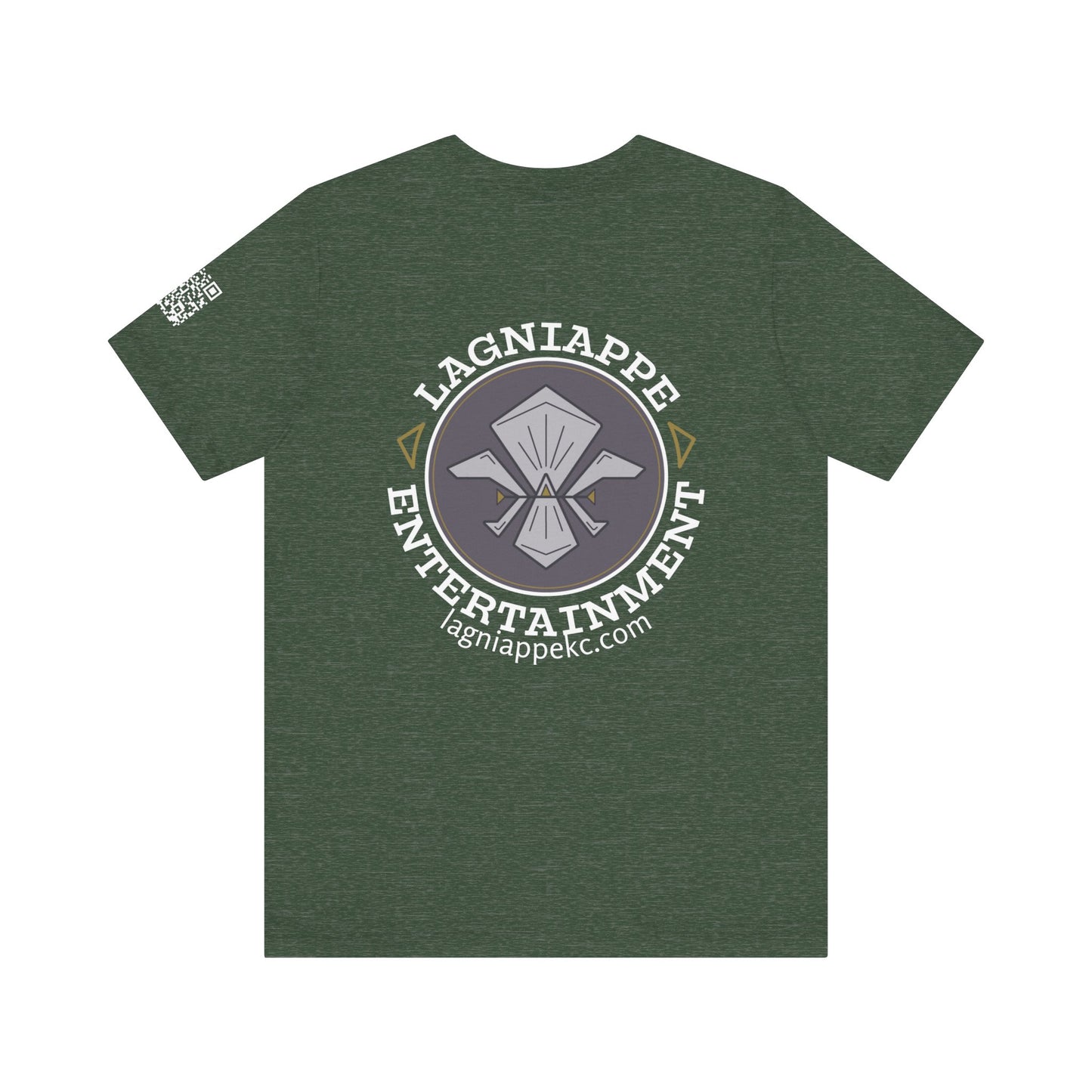 Lagniappe Entertainment Light Color Logo - Unisex Graphic Tee for Music Lovers, Casual Wear, Concerts, Gifts for Him/Her, Everyday T-Shirt