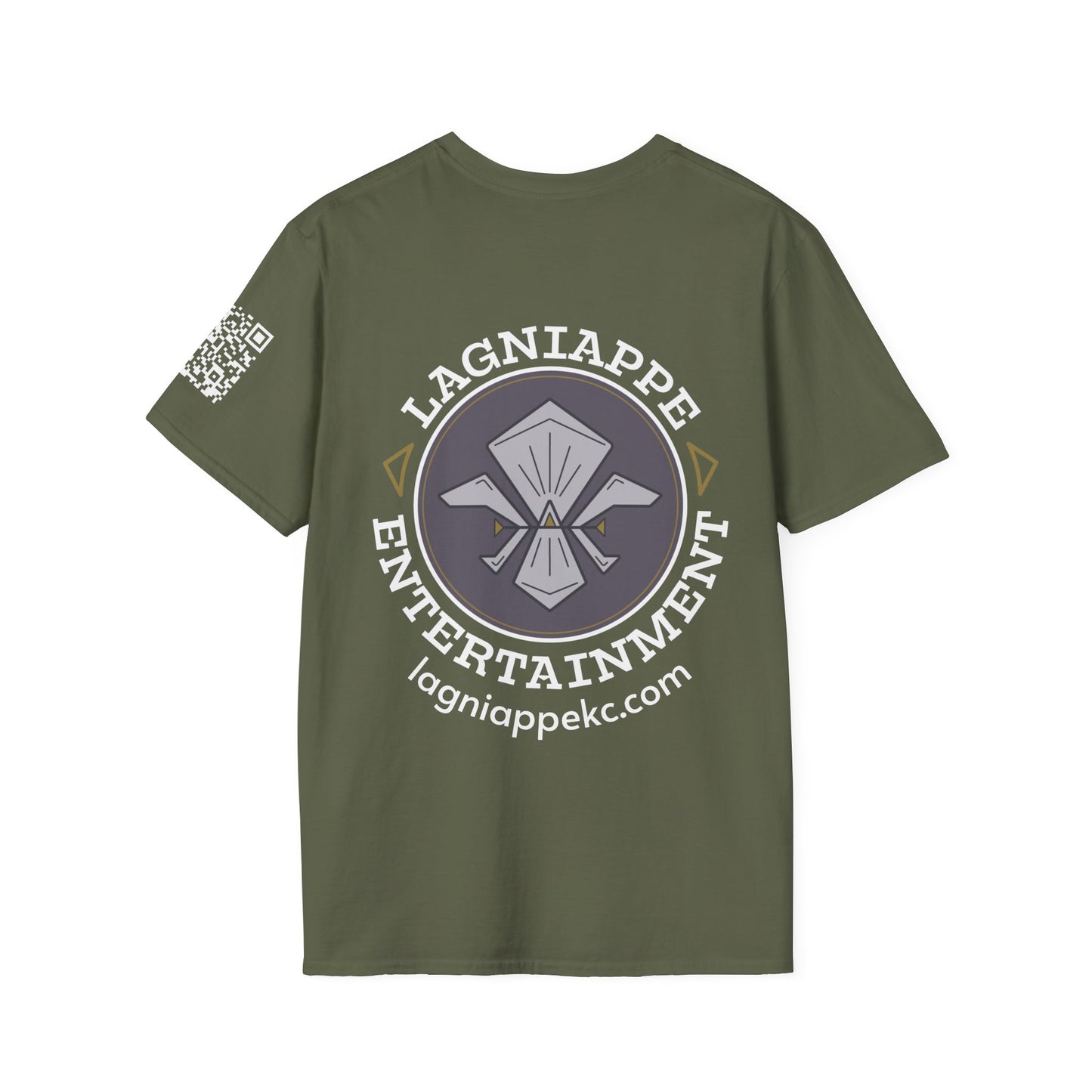 Lagniappe Entertainment Light Color Logo - Unisex Graphic Tee for Music Lovers, Casual Wear, Concerts, Gifts for Him/Her, Everyday T-Shirt