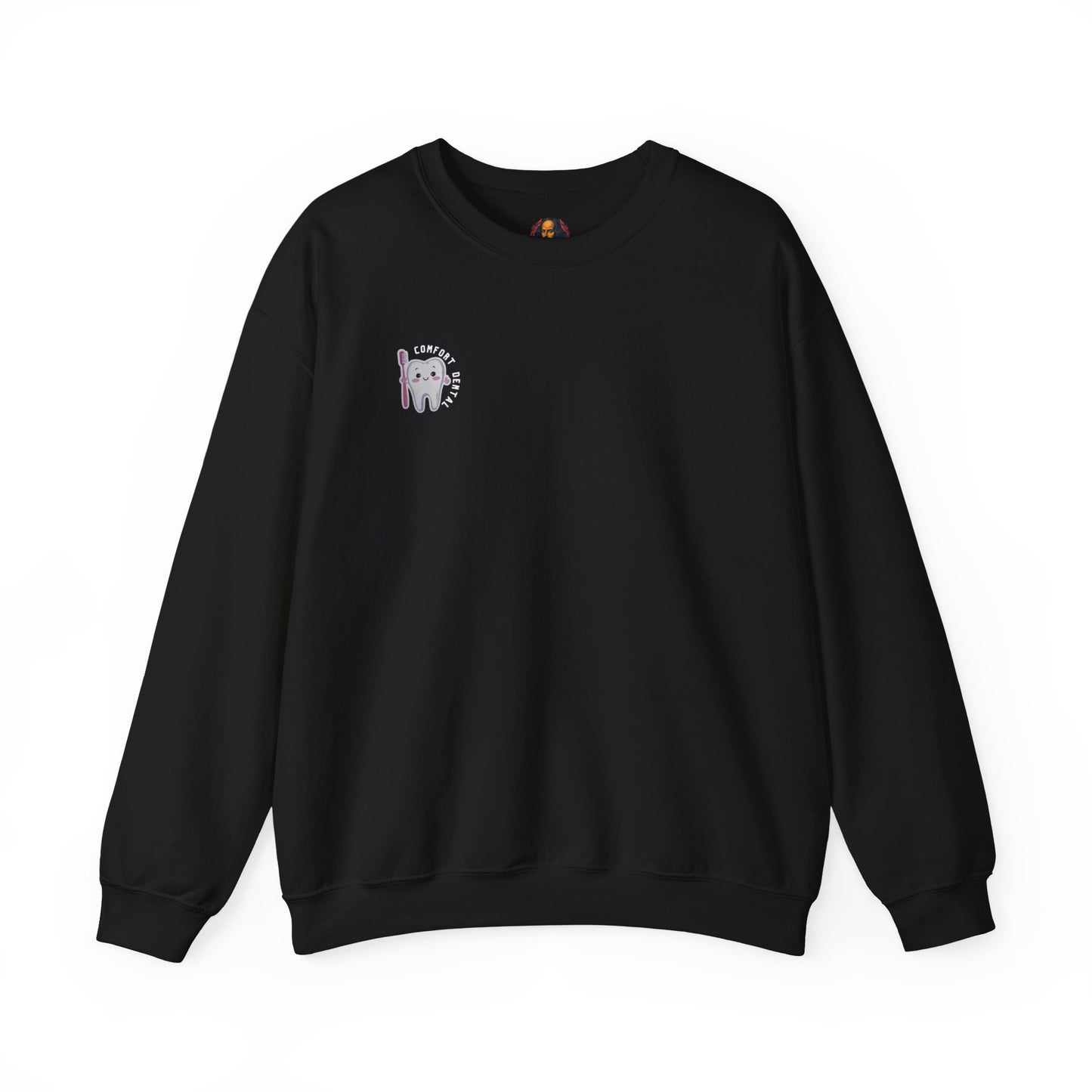 Comfort Dental Pocket and Back Logo Crewneck Sweatshirt Unisex