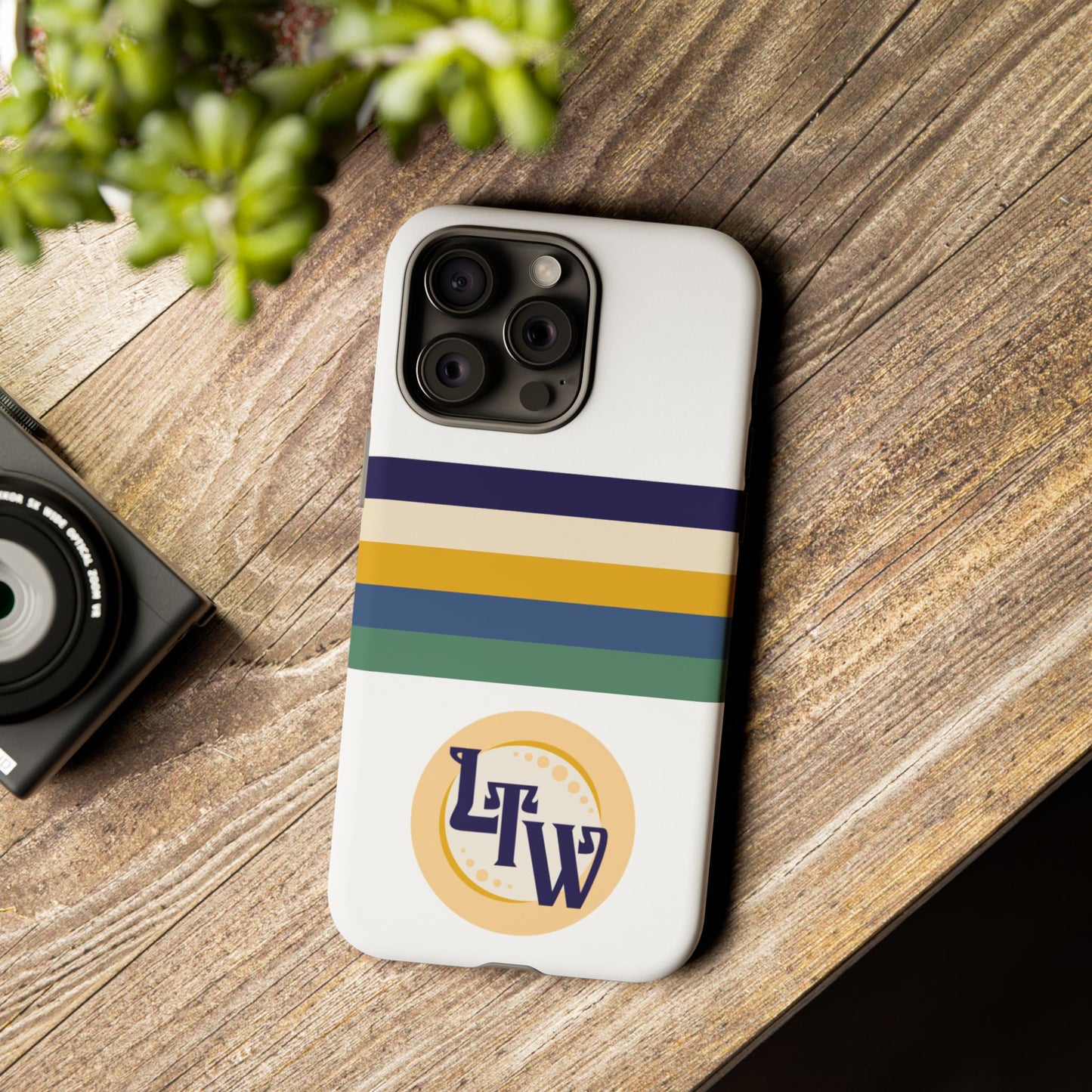 LTW Color Stripe and Monogram Tough Phone Case - iPhone