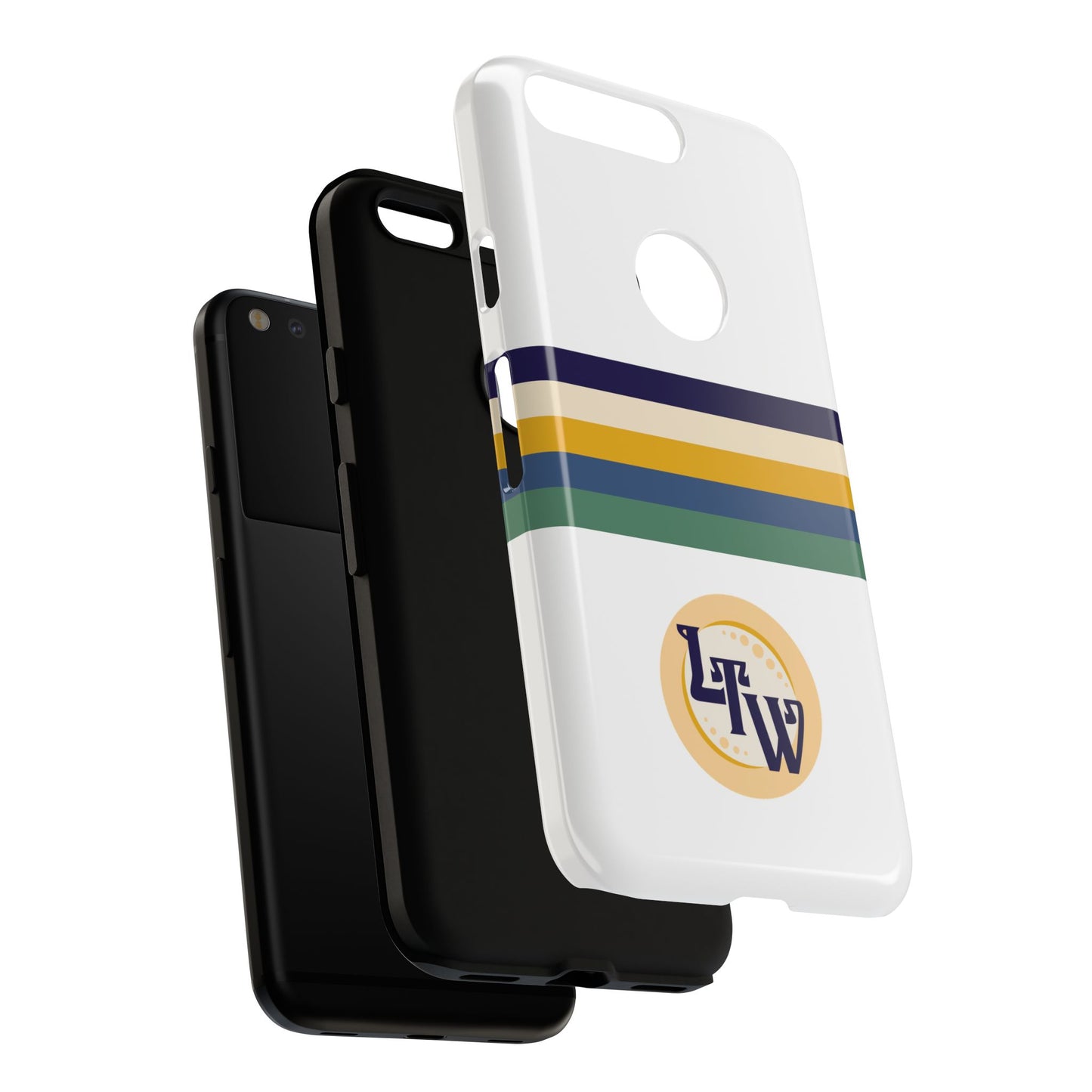 LTW Color Stripe and Monogram Tough Phone Case - Google Pixel