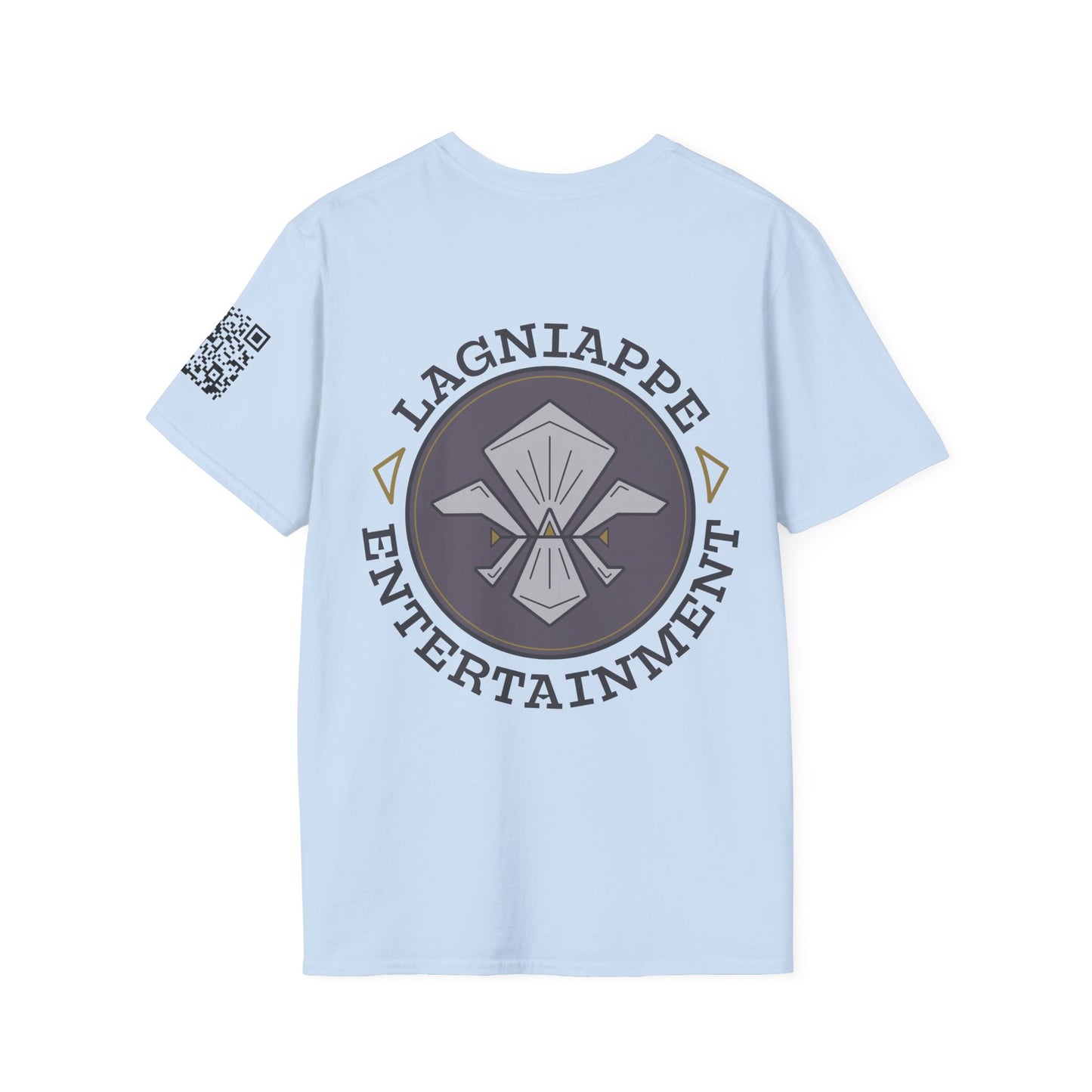 Lagniappe Entertainment Dark Color Logo - Unisex Jersey Tee, Casual Tee, Graphic T-Shirt, Unique Gift, Birthday Gift, Music Festival Apparel