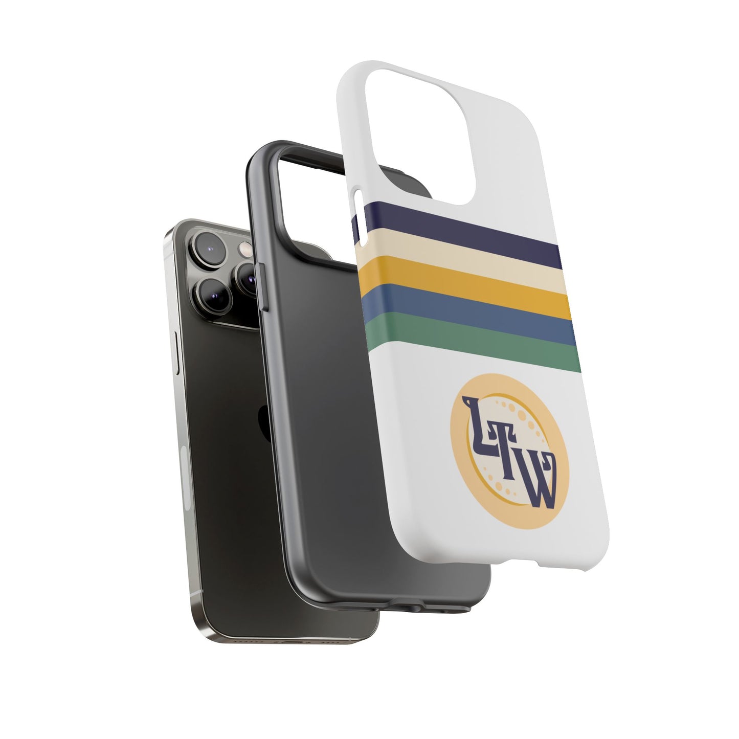 LTW Color Stripe and Monogram Tough Phone Case - iPhone
