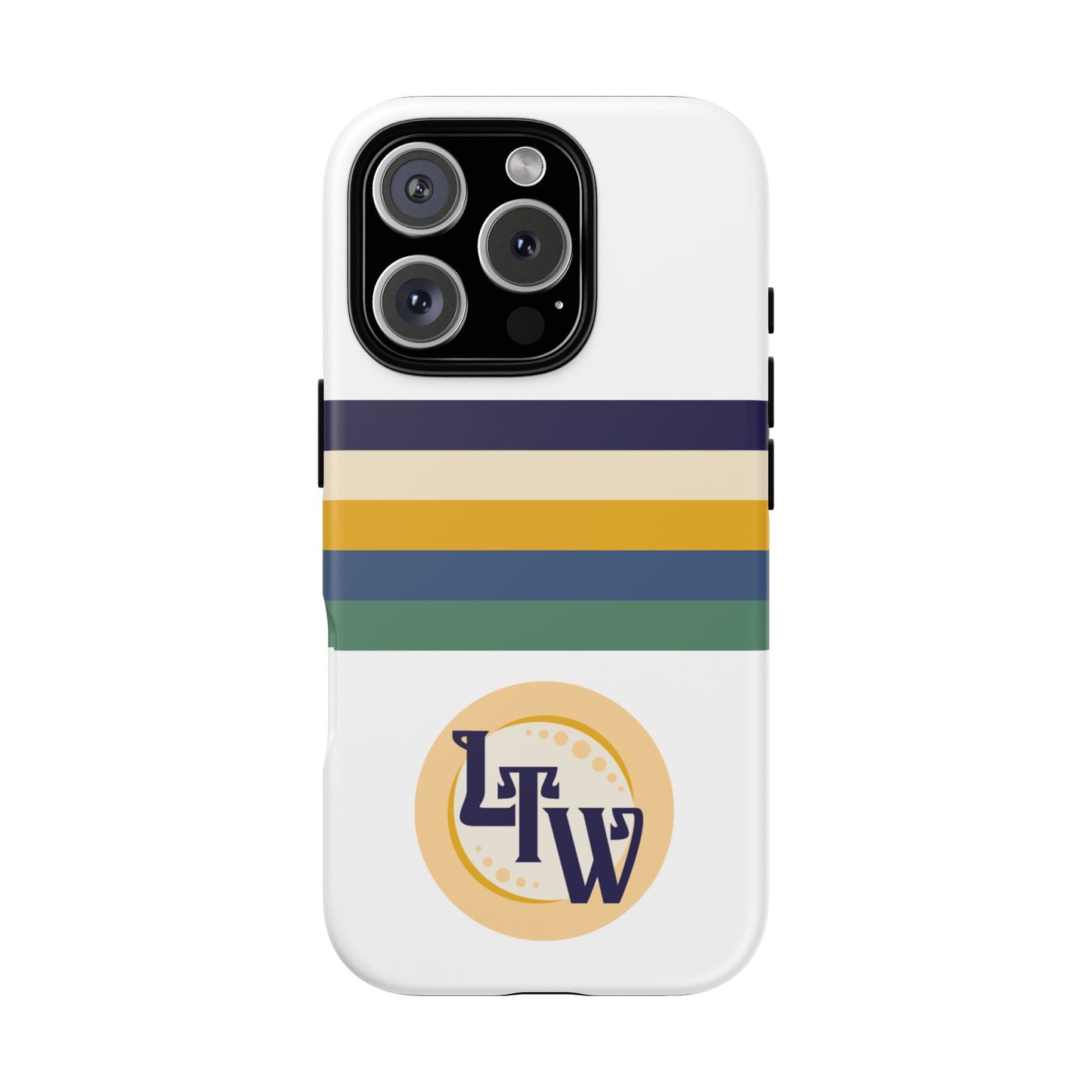 LTW Color Stripe and Monogram Tough Phone Case - iPhone