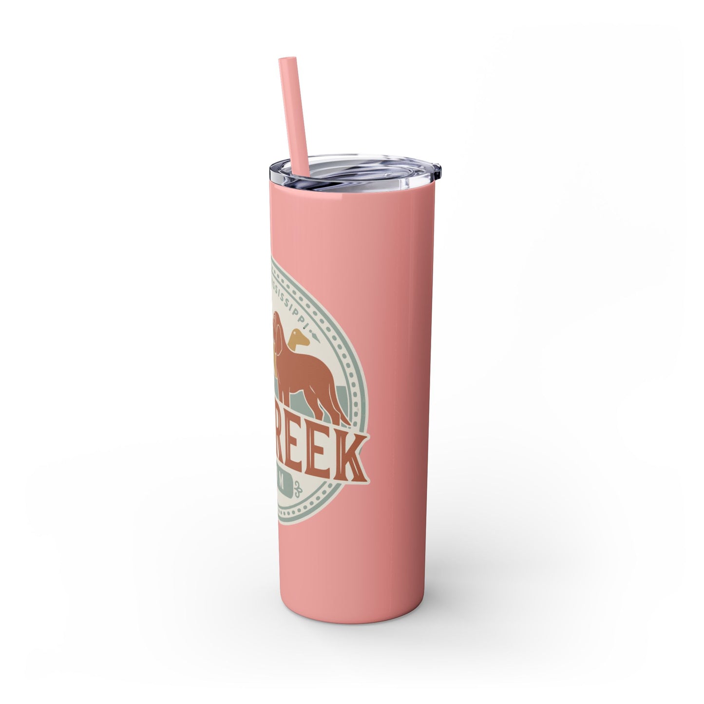 Big Creek Farm Skinny Tumbler with Straw, 20oz