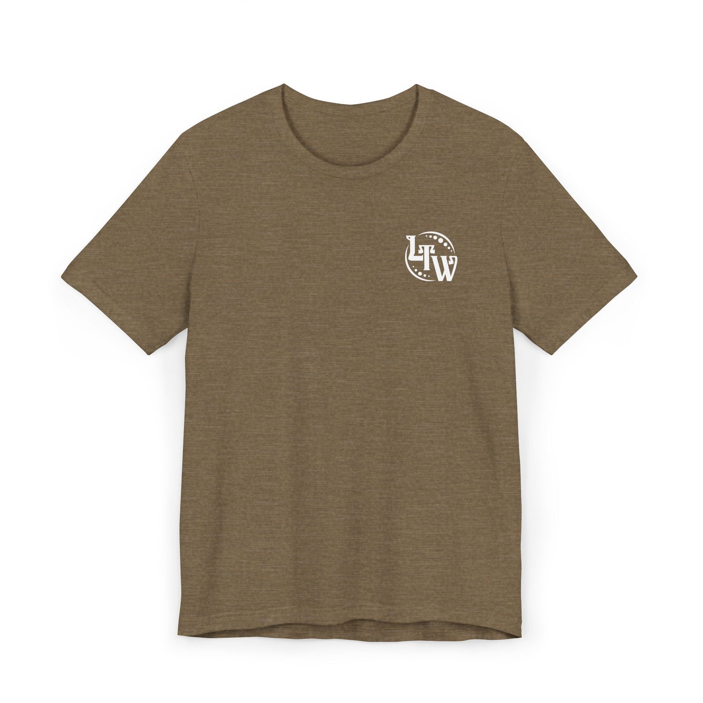 LTW White Monogram Unisex Jersey T-Shirt