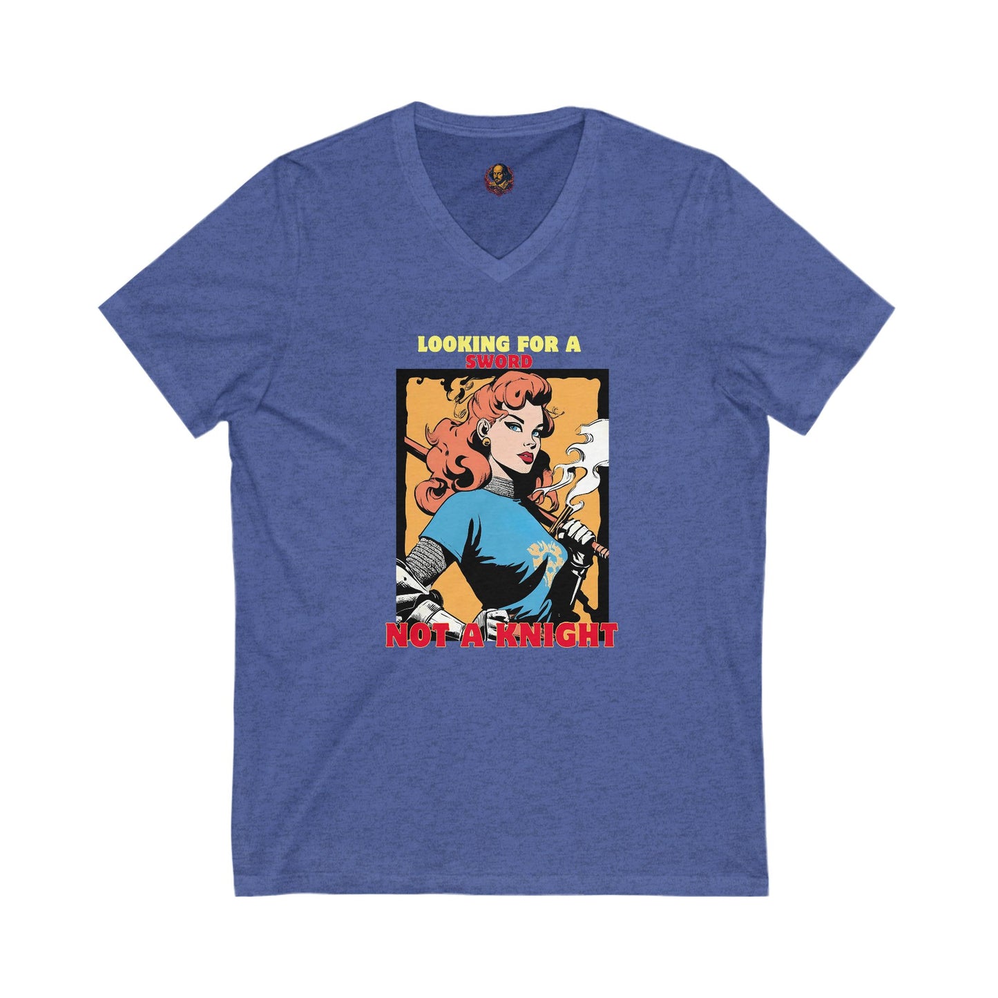 Looking for a Sword Not a Knight Unisex V-Neck Tee