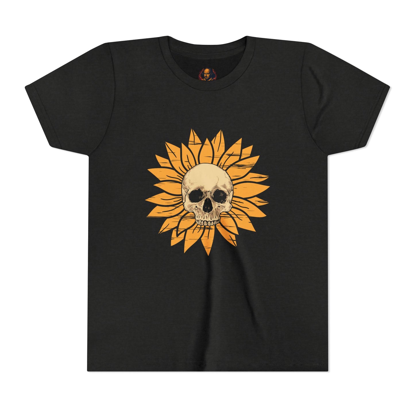 Skull Sunflower Youth Tee