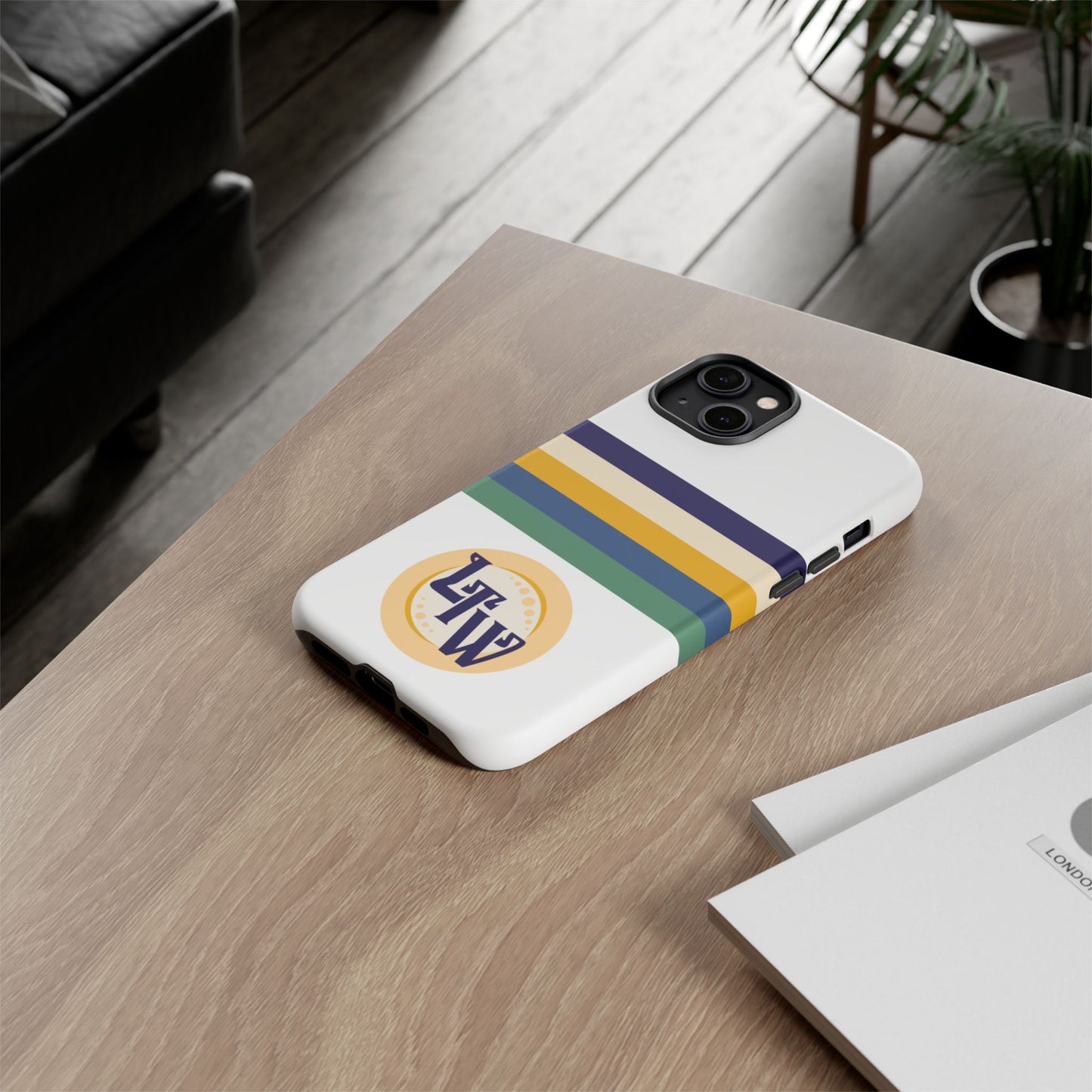 LTW Color Stripe and Monogram Tough Phone Case - iPhone