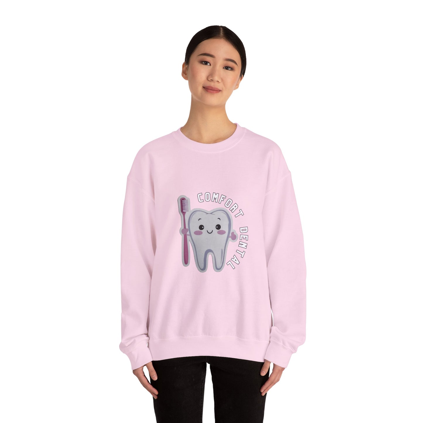 Comfort Dental Front Logo Crewneck Sweatshirt Unisex