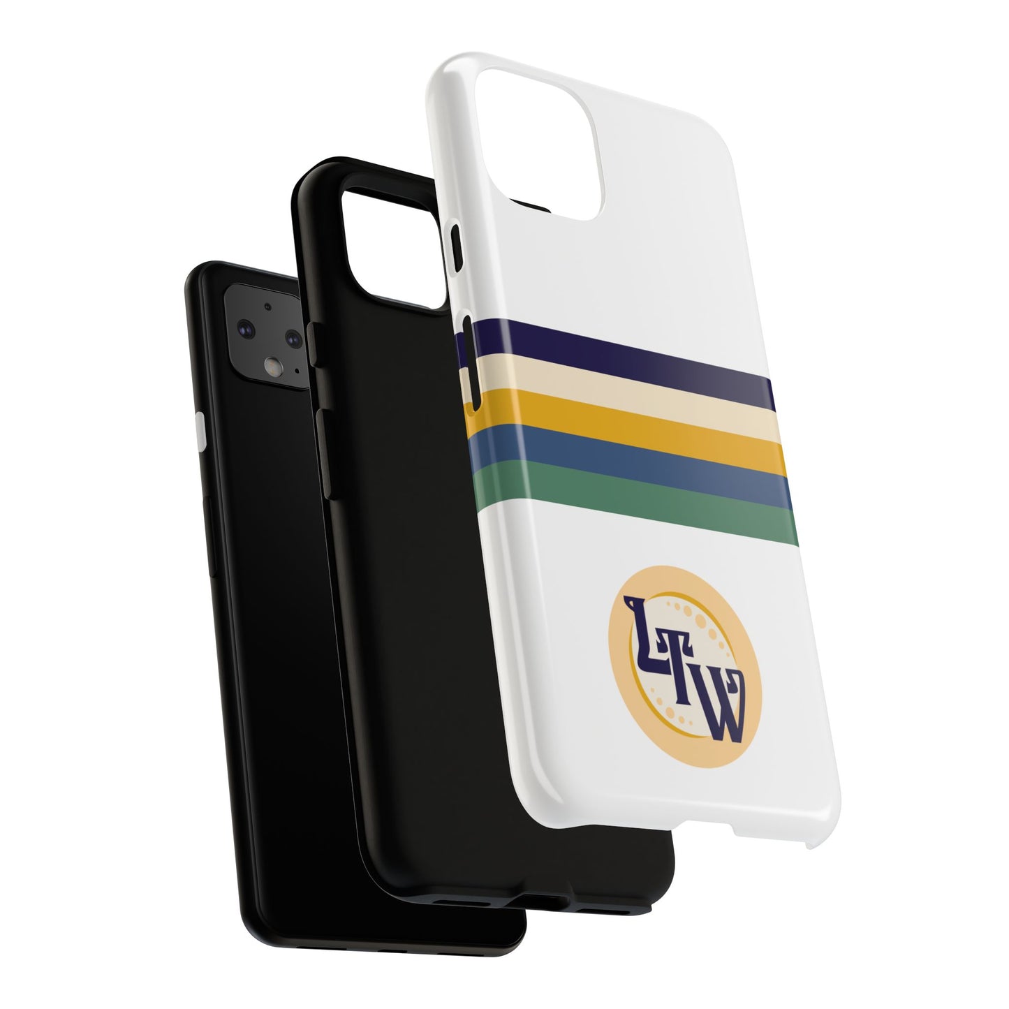 LTW Color Stripe and Monogram Tough Phone Case - Google Pixel