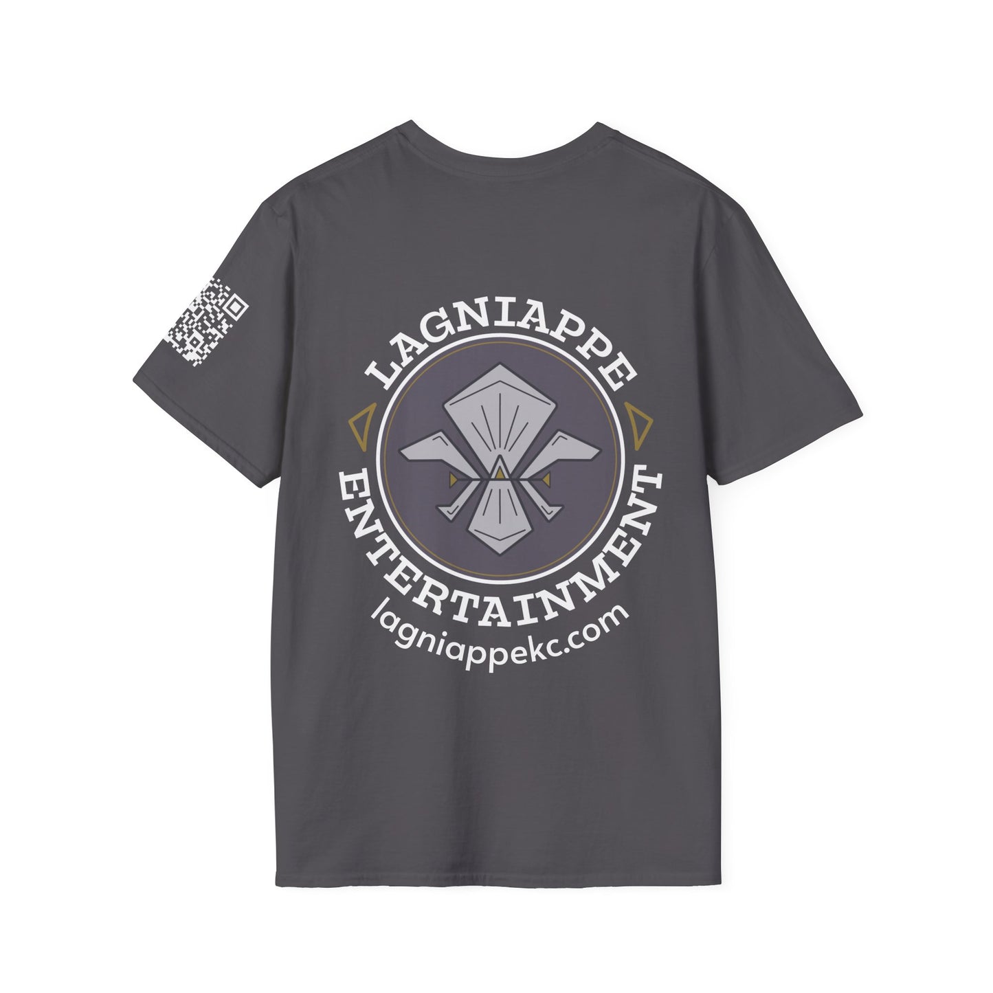 Lagniappe Entertainment Light Color Logo - Unisex Graphic Tee for Music Lovers, Casual Wear, Concerts, Gifts for Him/Her, Everyday T-Shirt