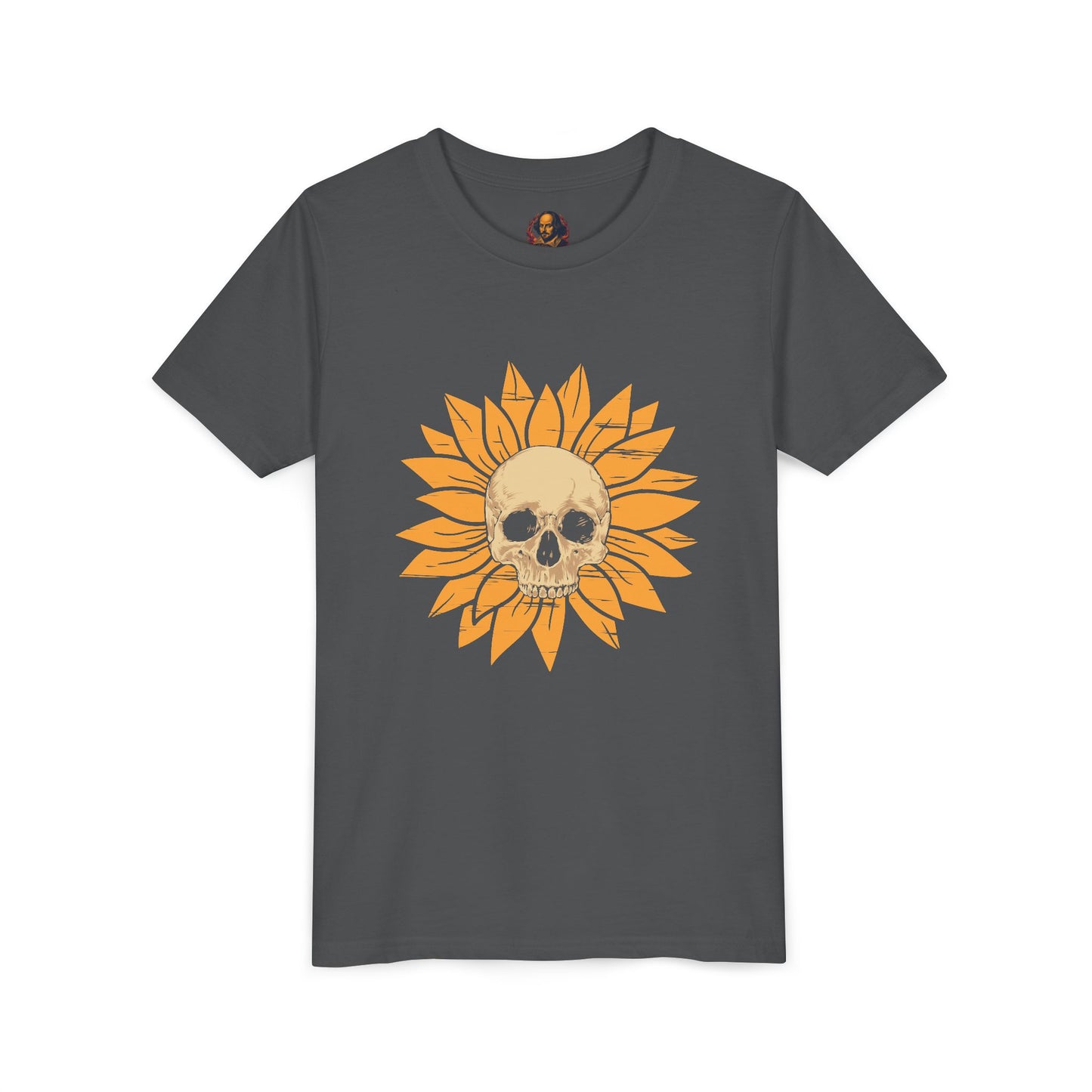 Skull Sunflower Youth Tee