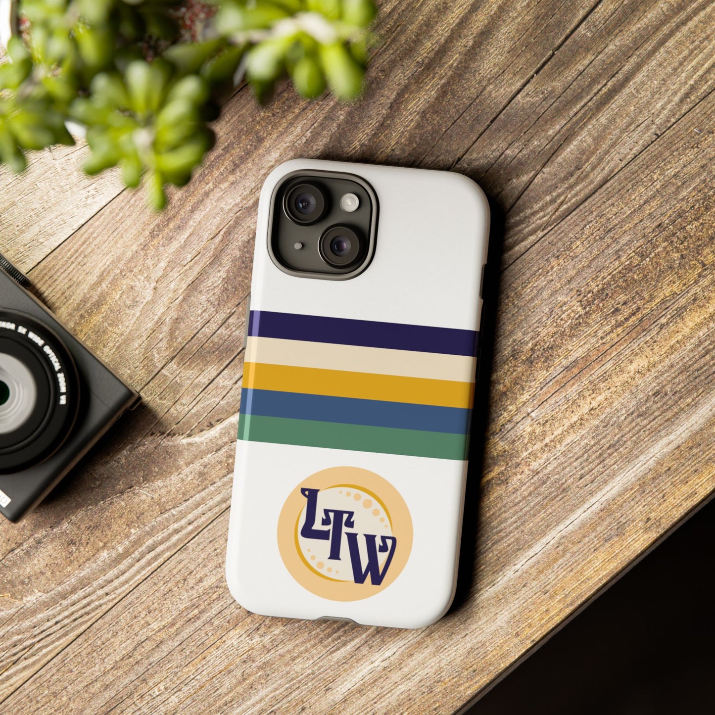 LTW Color Stripe and Monogram Tough Phone Case - iPhone
