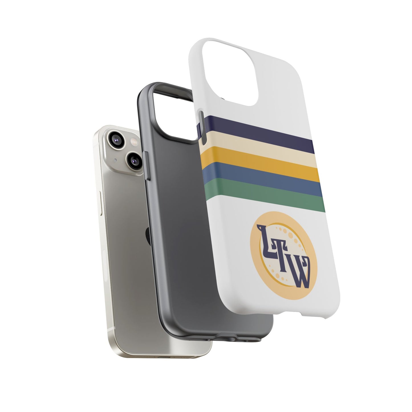 LTW Color Stripe and Monogram Tough Phone Case - iPhone