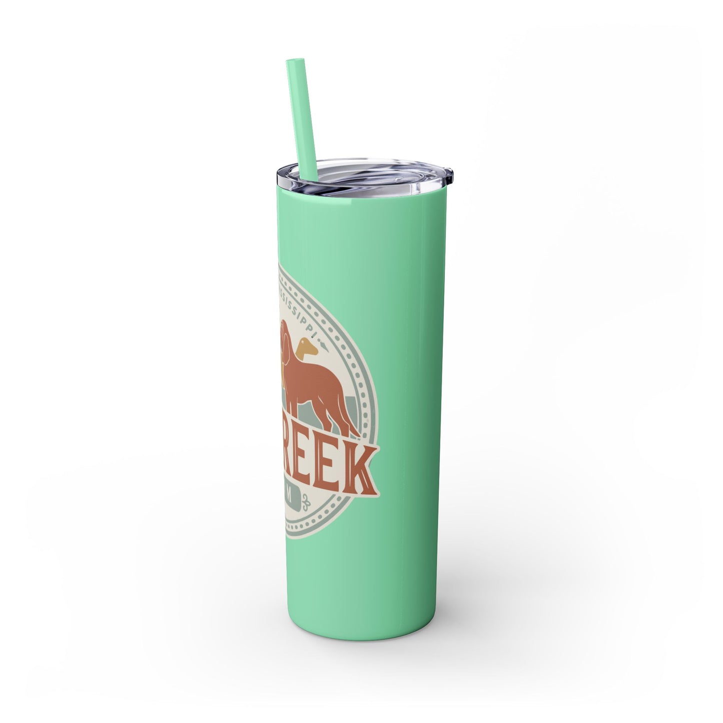 Big Creek Farm Skinny Tumbler with Straw, 20oz