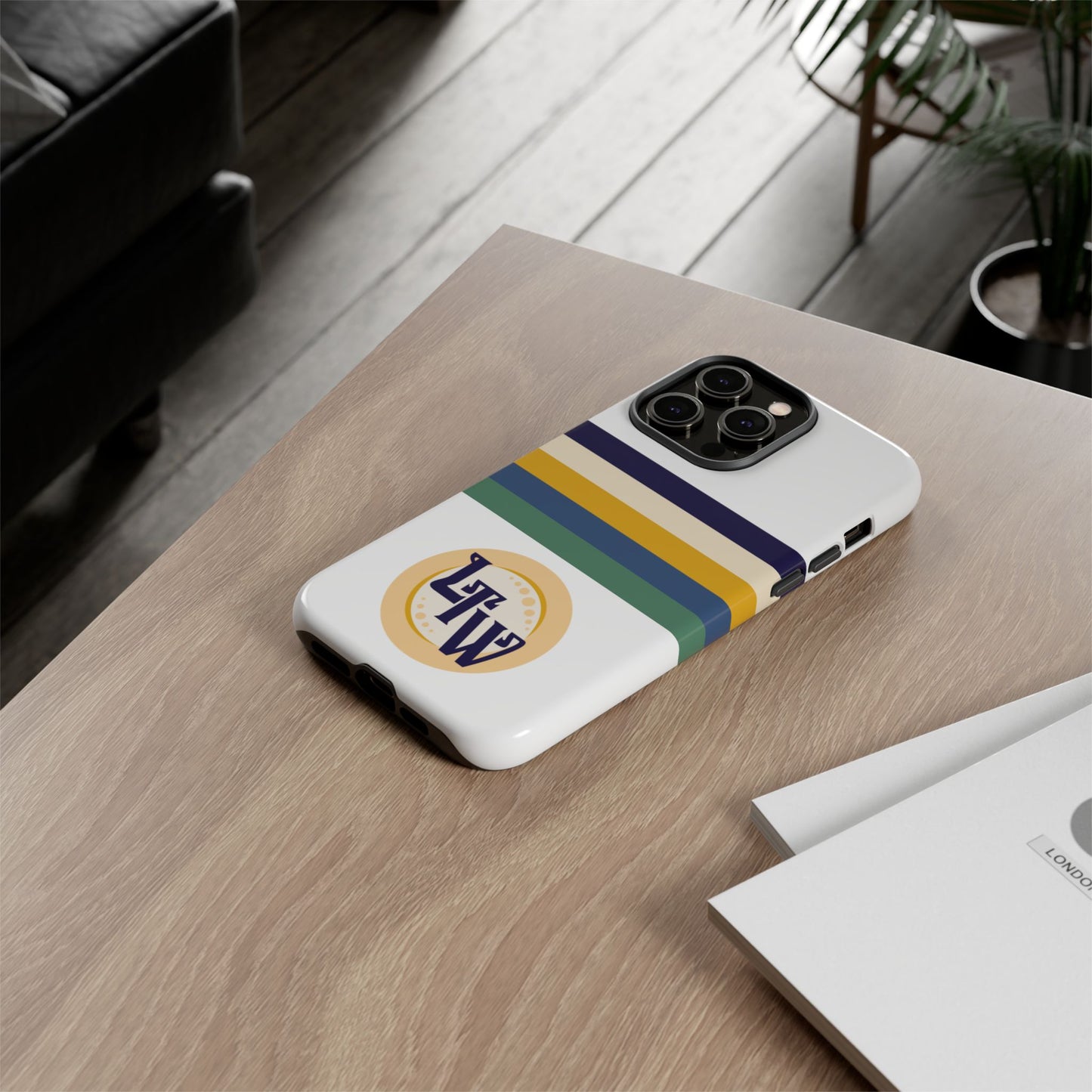 LTW Color Stripe and Monogram Tough Phone Case - iPhone