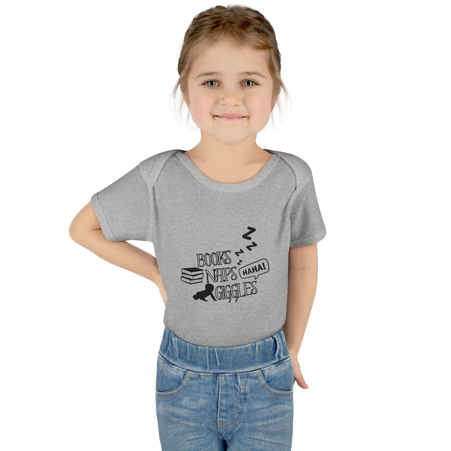 Books, Naps, Giggles Infant Onesie