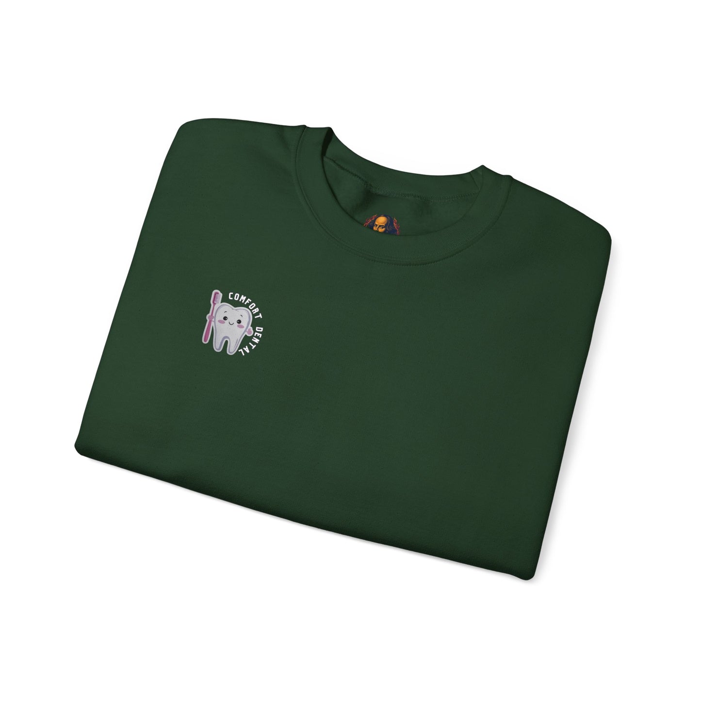 Comfort Dental Pocket and Back Logo Crewneck Sweatshirt Unisex
