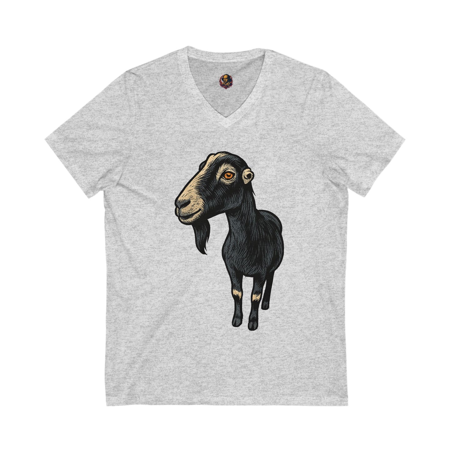 Nevermore Goat Unisex V-Neck Tee