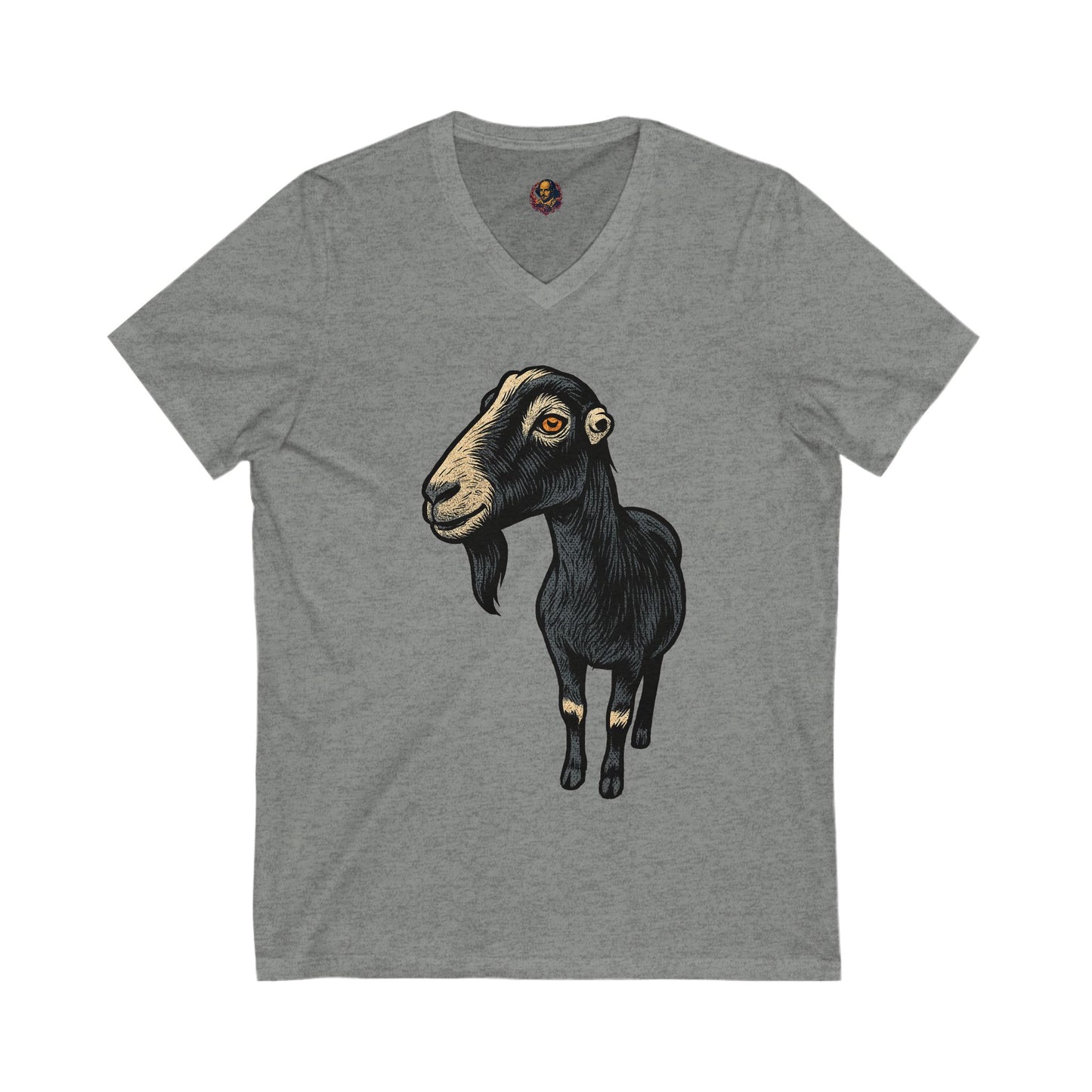 Nevermore Goat Unisex V-Neck Tee