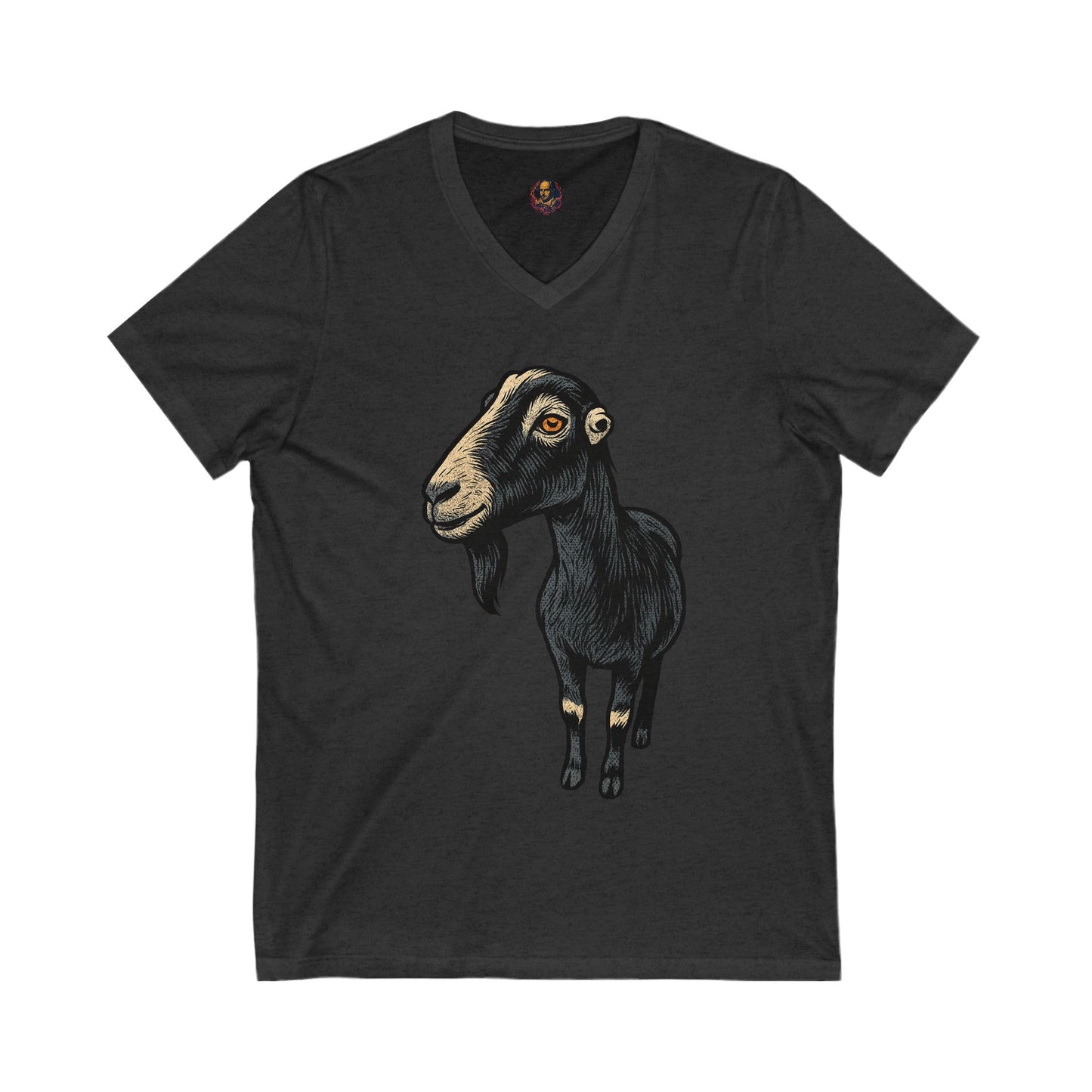 Nevermore Goat Unisex V-Neck Tee