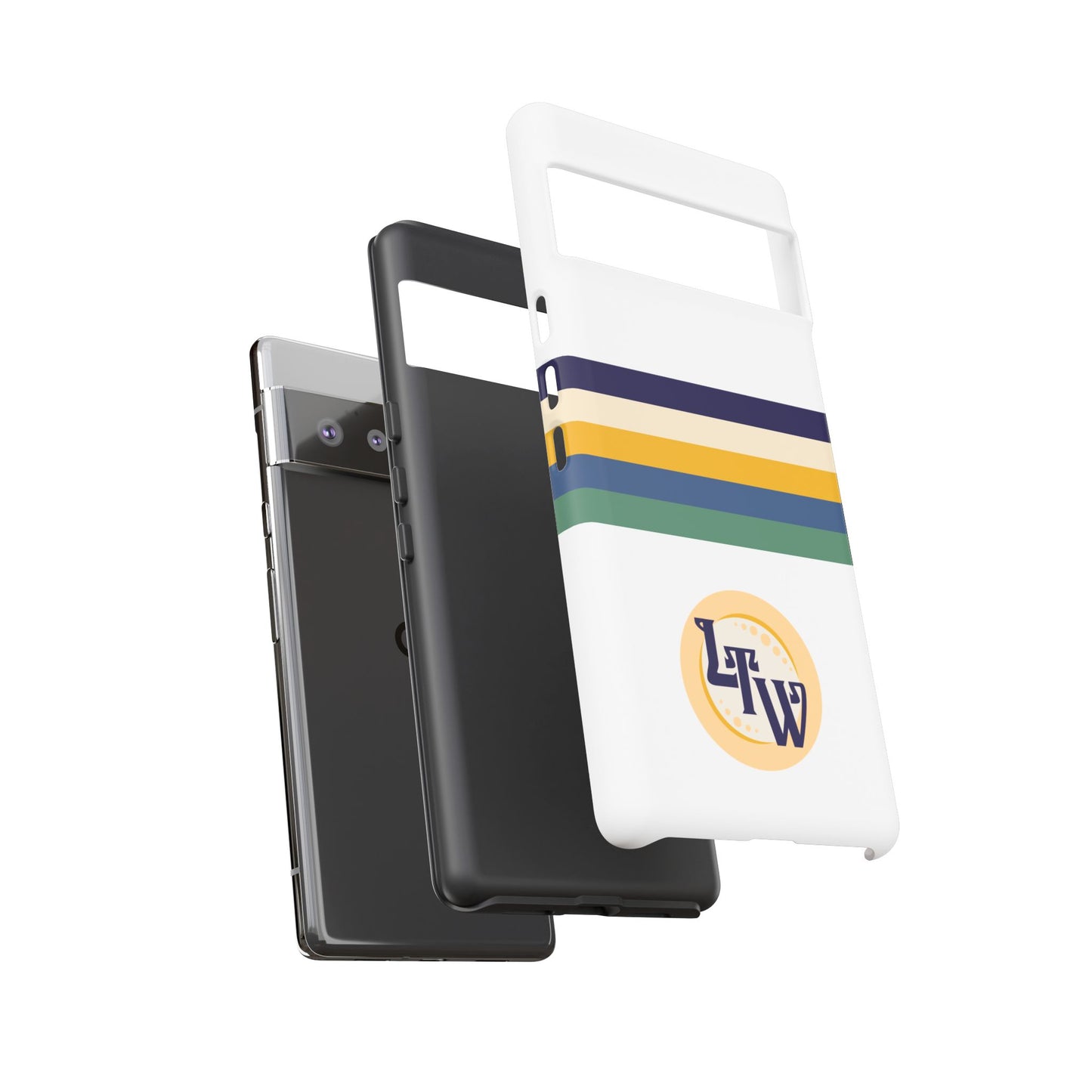 LTW Color Stripe and Monogram Tough Phone Case - Google Pixel
