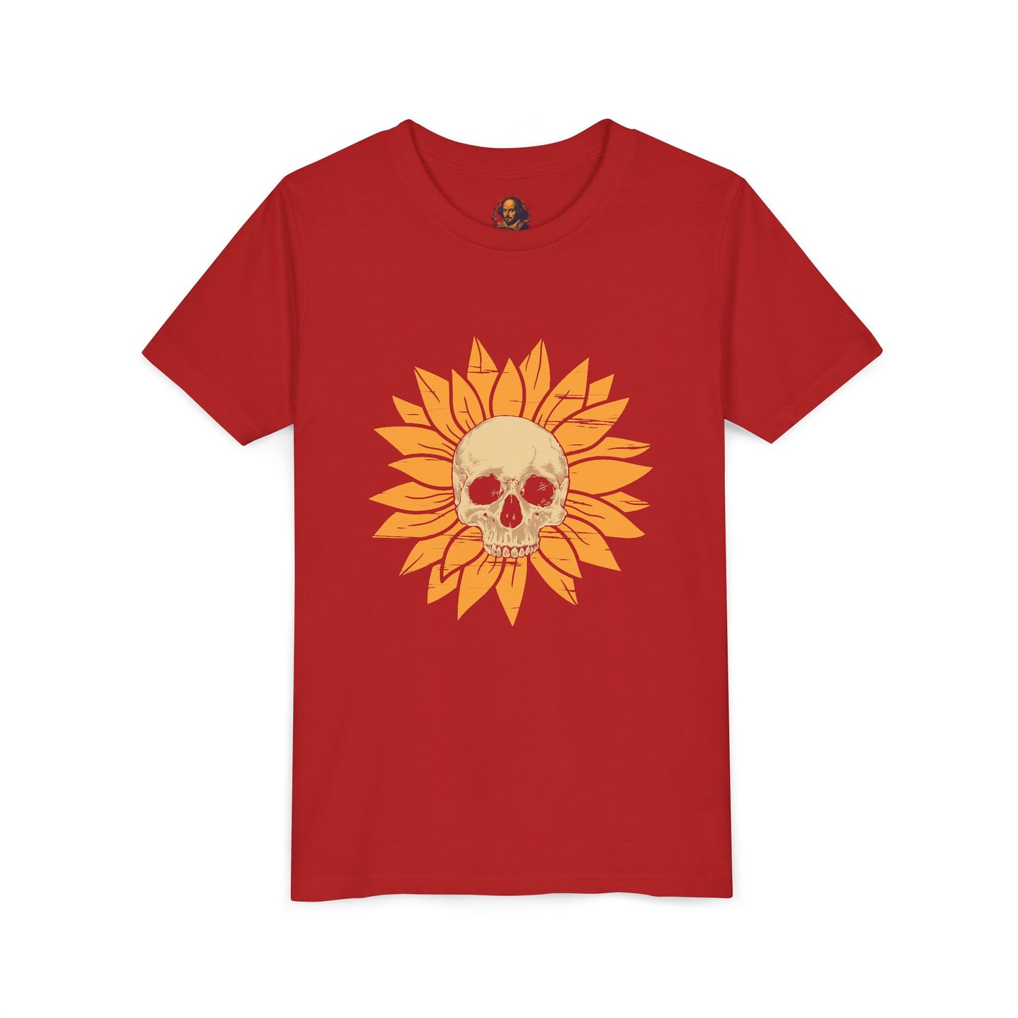 Skull Sunflower Youth Tee