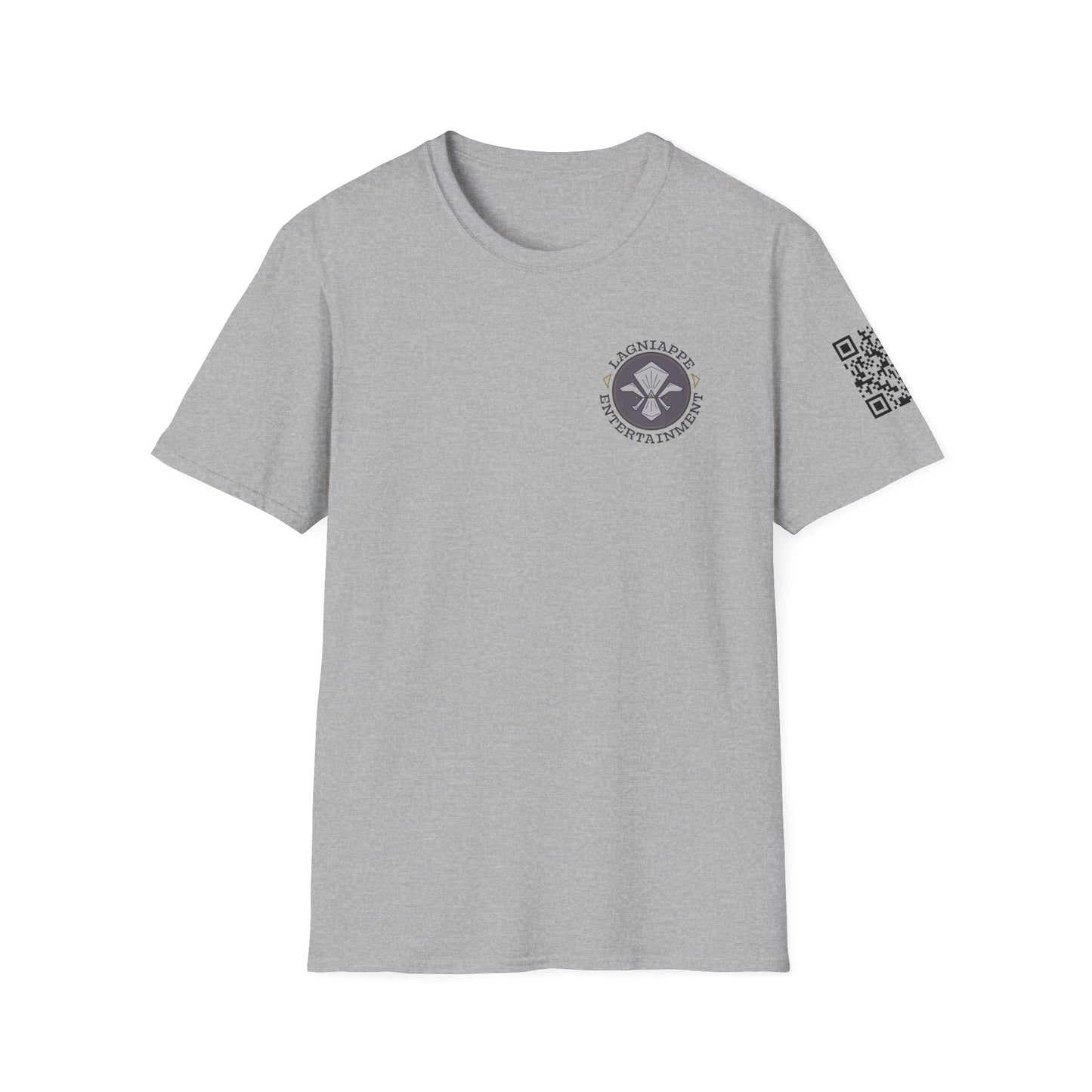 Lagniappe Entertainment Dark Color Logo - Unisex Jersey Tee, Casual Tee, Graphic T-Shirt, Unique Gift, Birthday Gift, Music Festival Apparel