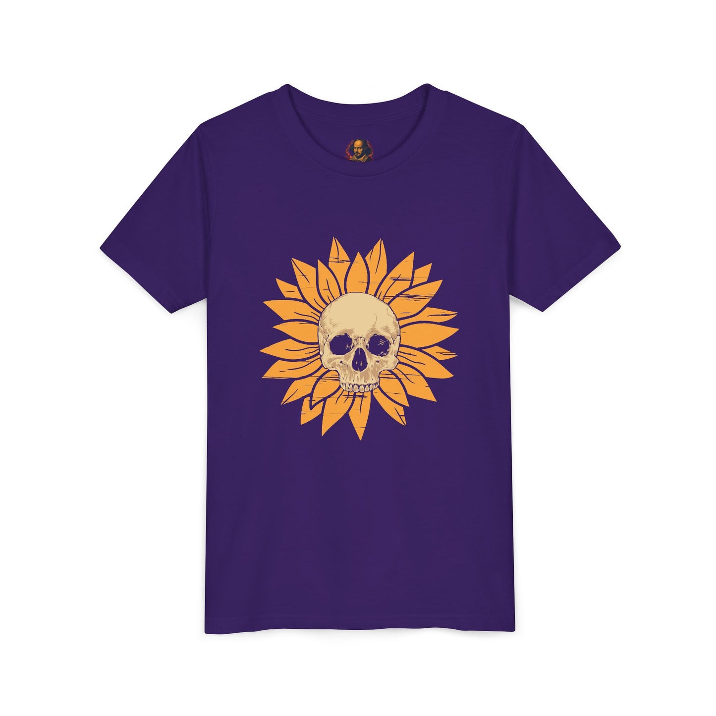 Skull Sunflower Youth Tee