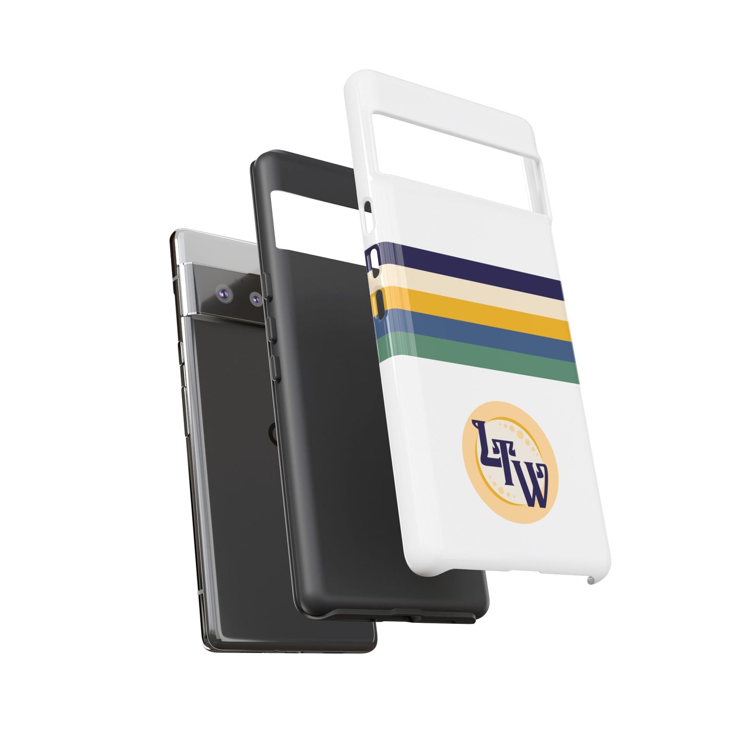 LTW Color Stripe and Monogram Tough Phone Case - Google Pixel