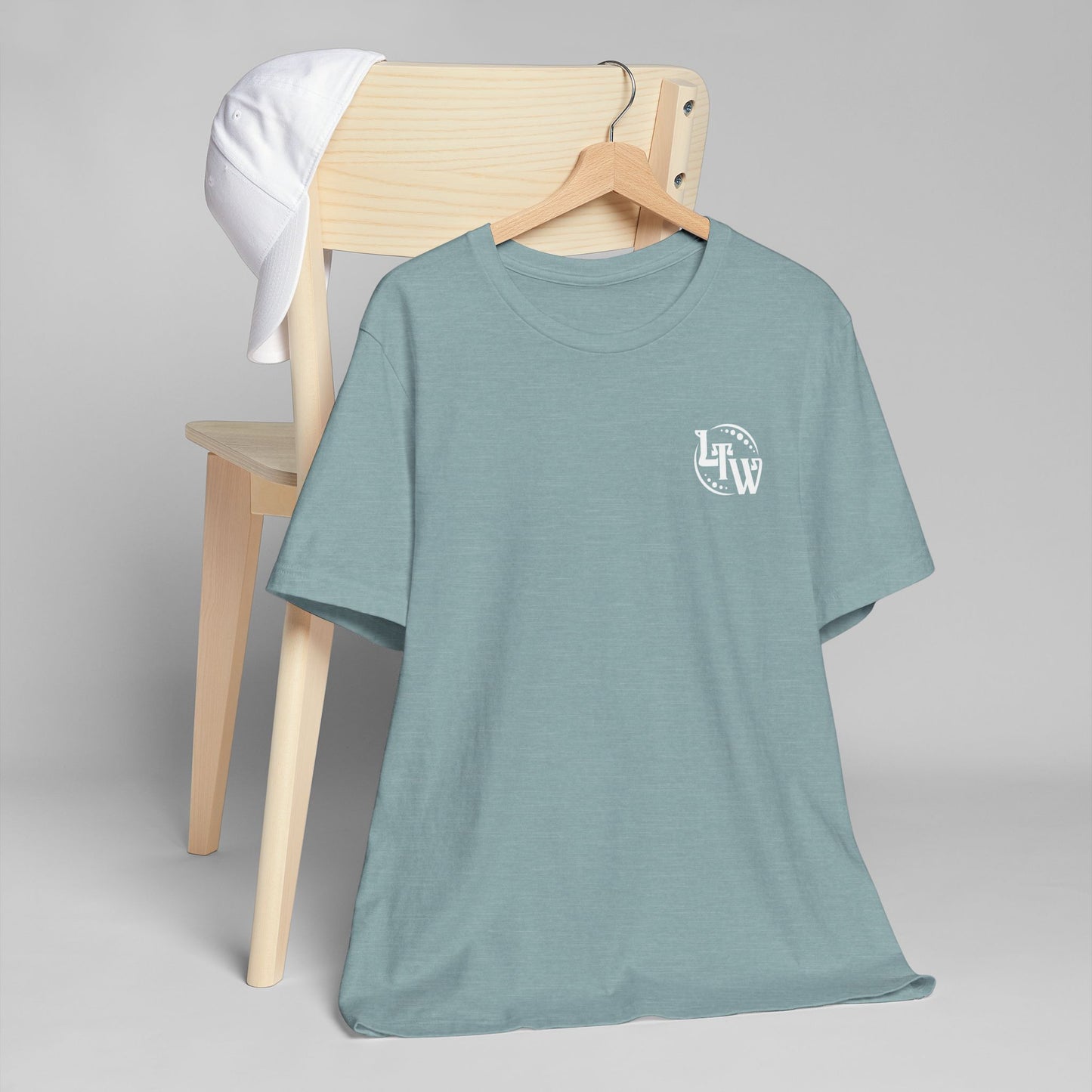 LTW White Monogram Unisex Jersey T-Shirt