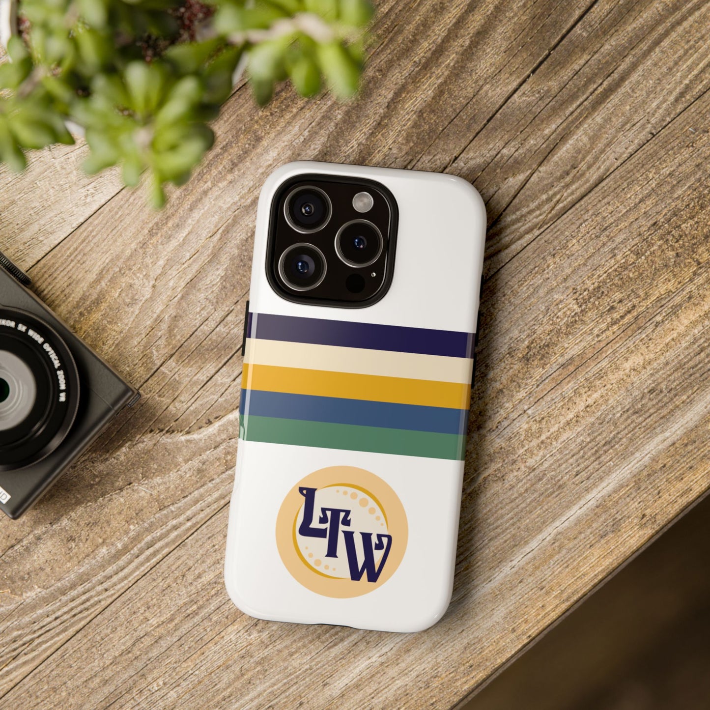 LTW Color Stripe and Monogram Tough Phone Case - iPhone