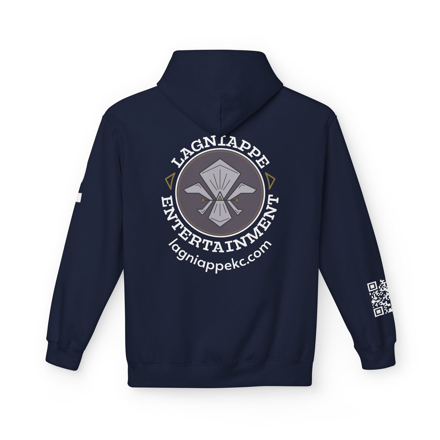 Lagniappe Entertainment Light Color Logo - Unisex Hoodie with Lagniappe Entertainment Design, Casual Streetwear, Gift for Music Lovers, Comfortable Layer, Festival Essential