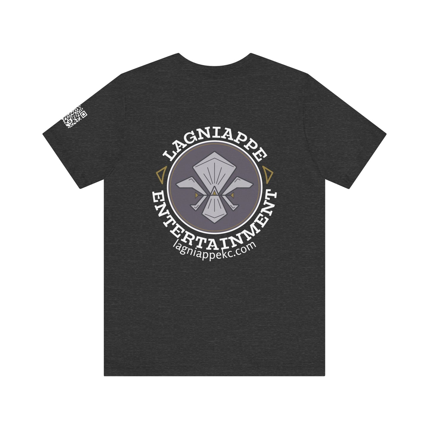 Lagniappe Entertainment Light Color Logo - Unisex Graphic Tee for Music Lovers, Casual Wear, Concerts, Gifts for Him/Her, Everyday T-Shirt