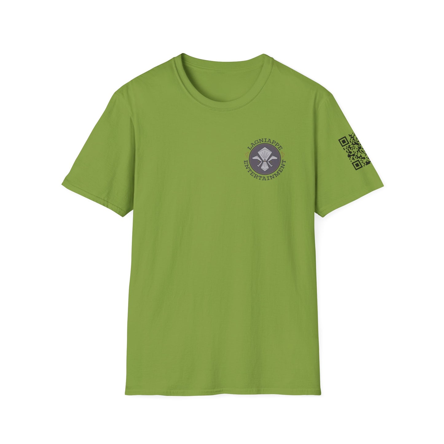 Lagniappe Entertainment Dark Color Logo - Unisex Jersey Tee, Casual Tee, Graphic T-Shirt, Unique Gift, Birthday Gift, Music Festival Apparel
