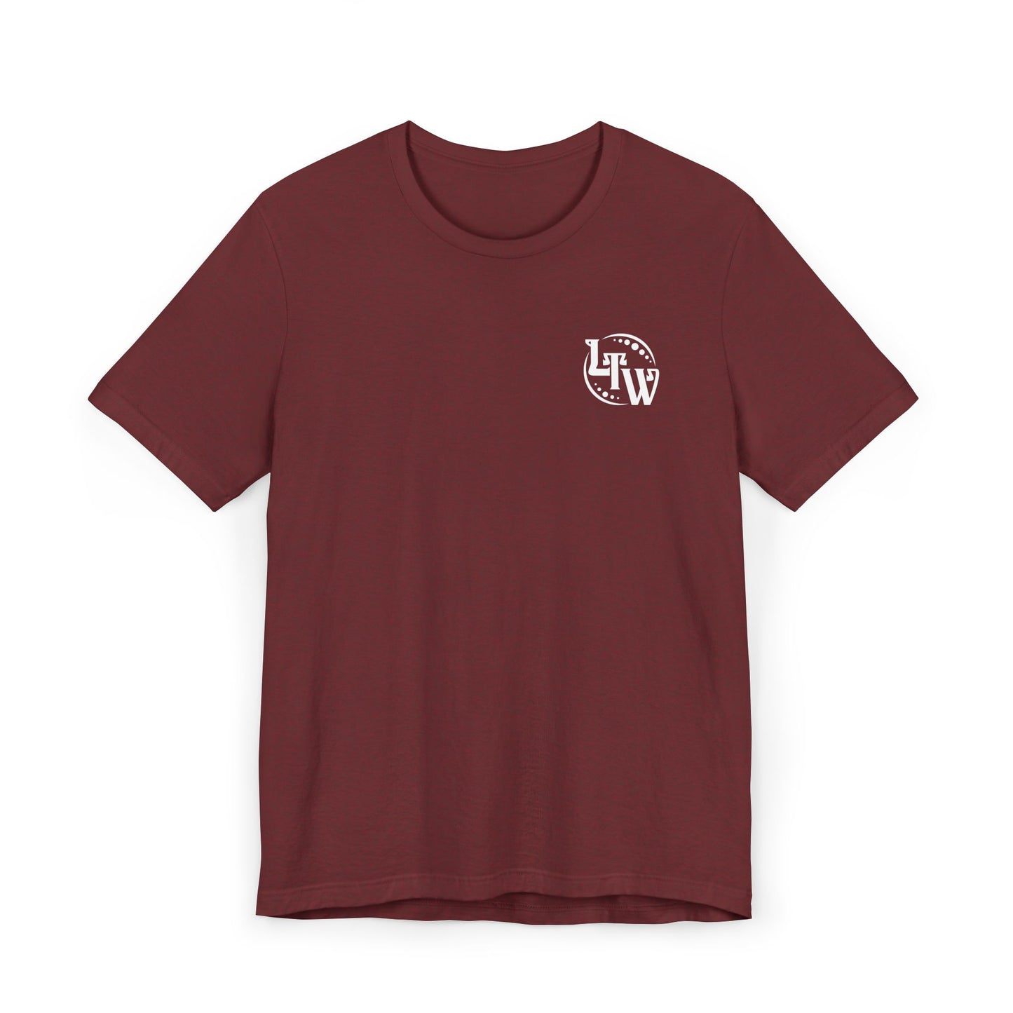 LTW White Monogram Unisex Jersey T-Shirt