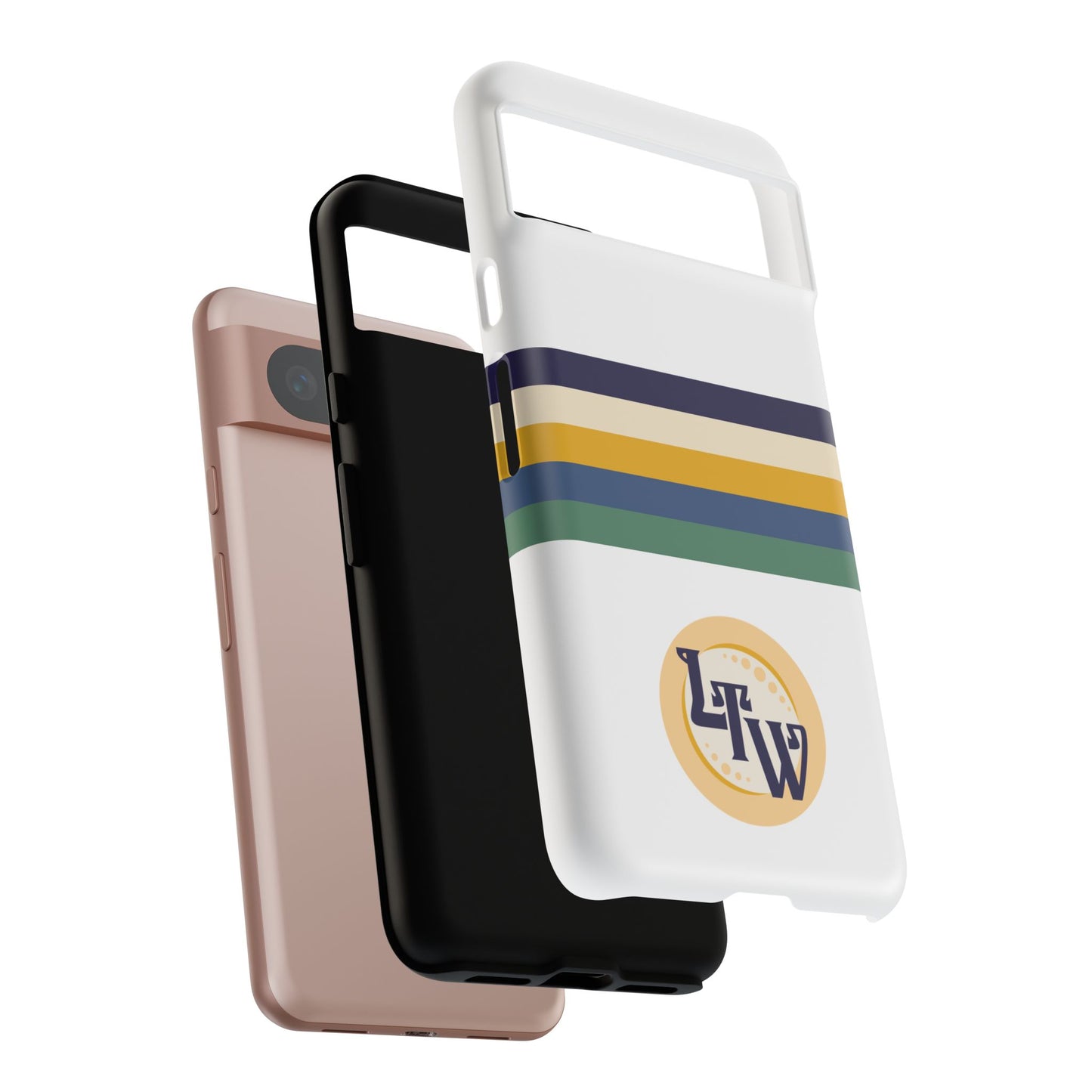 LTW Color Stripe and Monogram Tough Phone Case - Google Pixel