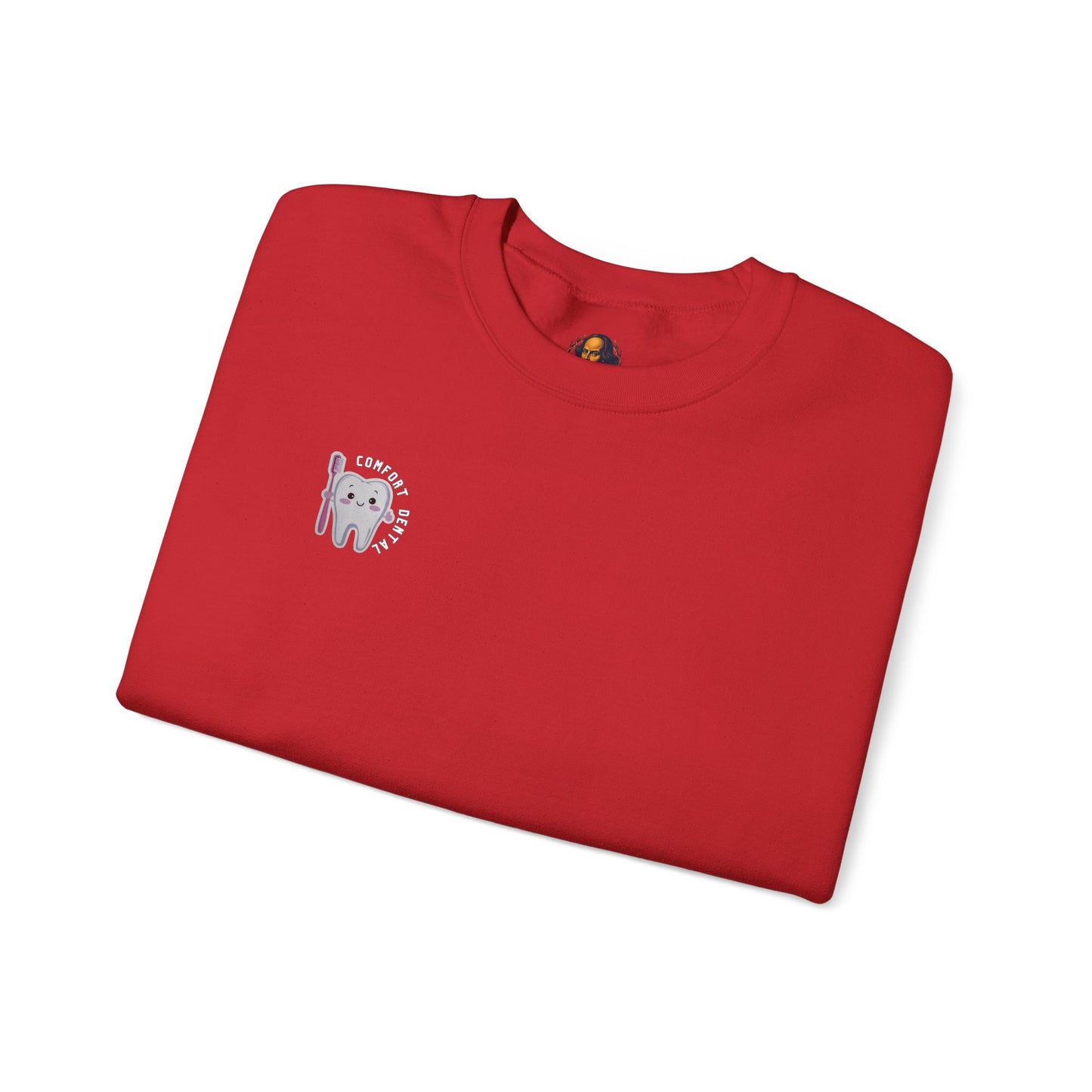Comfort Dental Pocket and Back Logo Crewneck Sweatshirt Unisex
