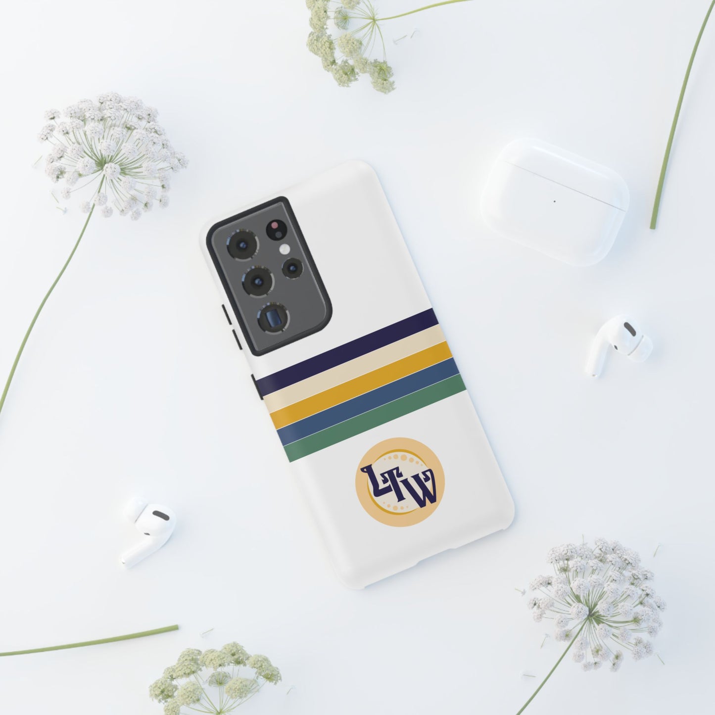 LTW Color Stripe and Monogram Tough Phone Case - Samsung