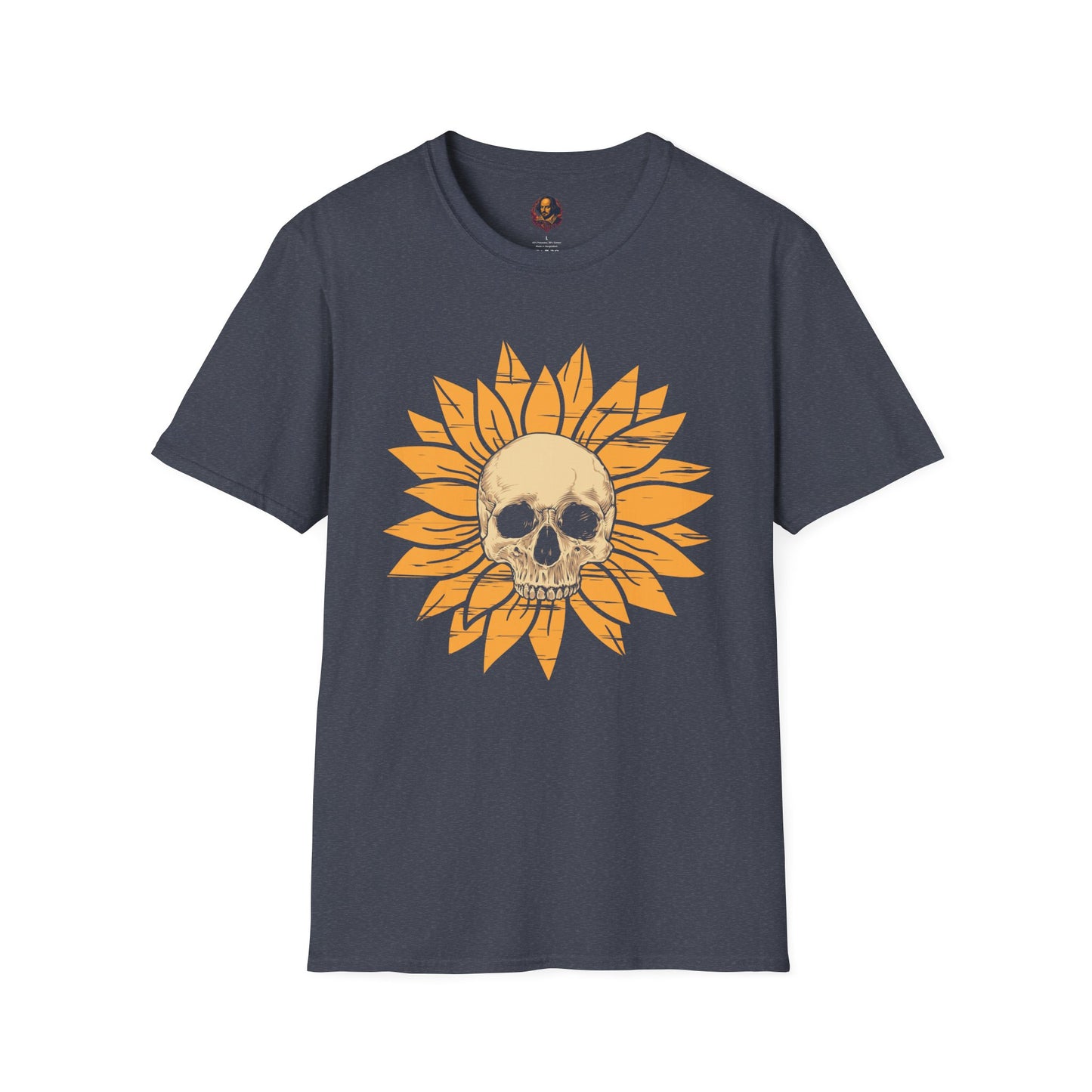 Skull Sunflower Softstyle Unisex Tee