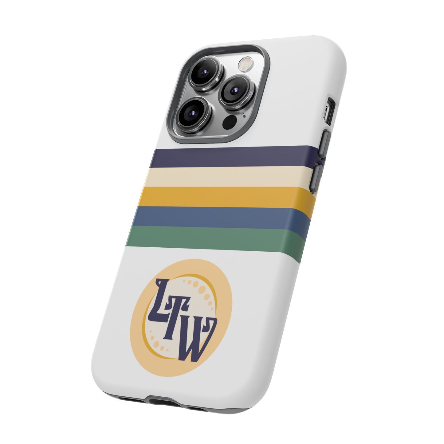 LTW Color Stripe and Monogram Tough Phone Case - iPhone