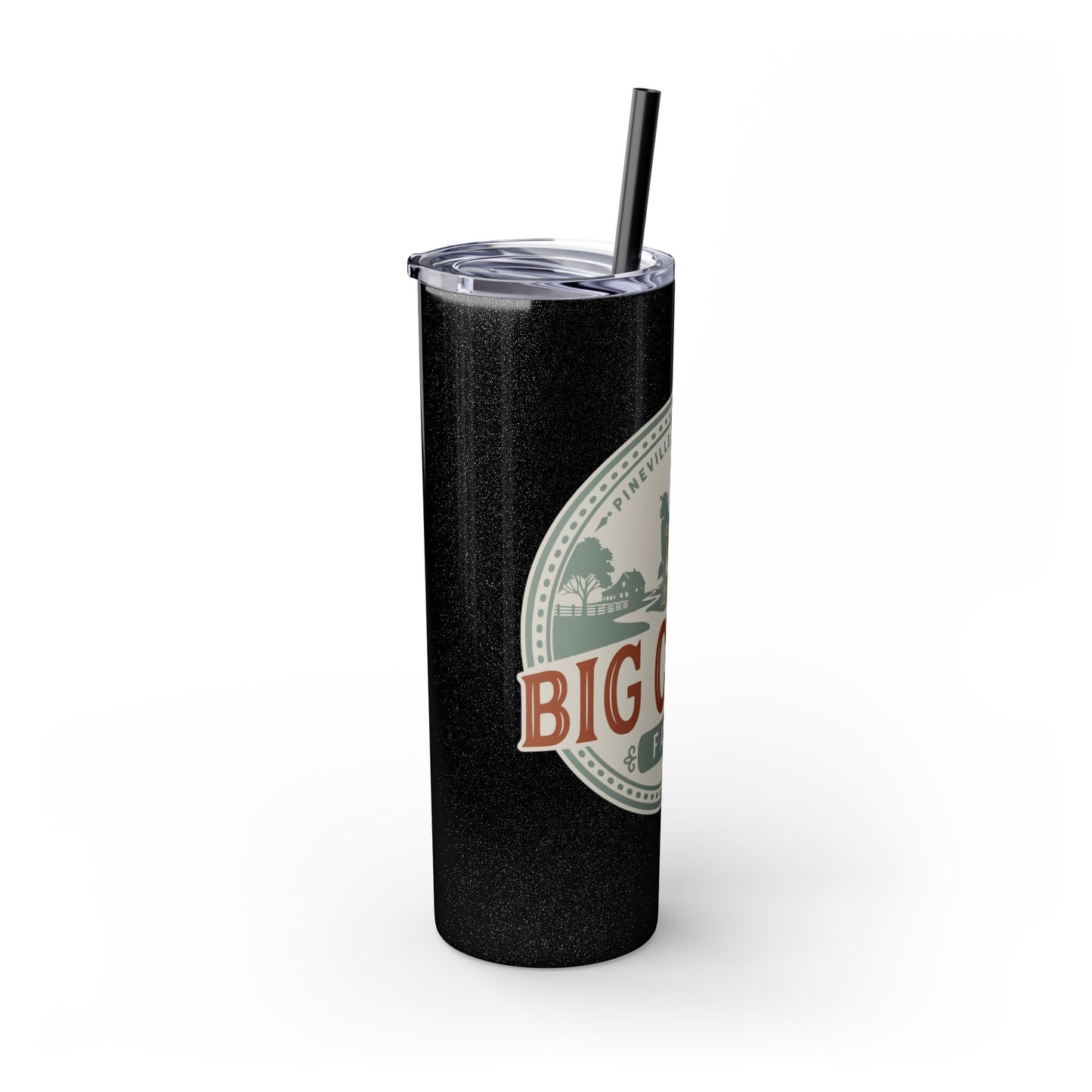 Big Creek Farm Skinny Tumbler with Straw, 20oz
